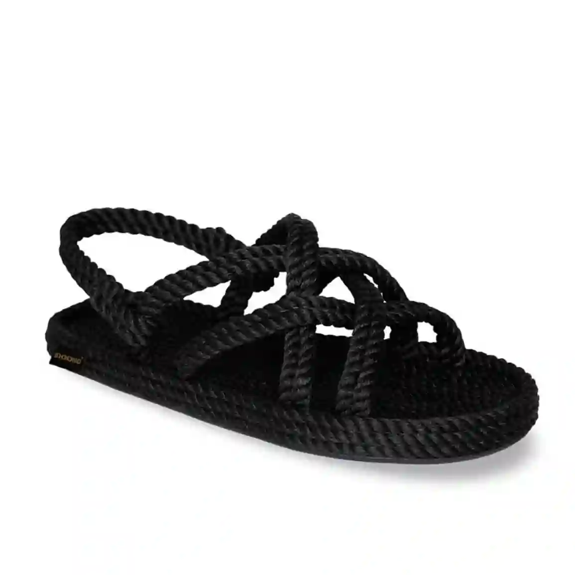 BOHONOMAD®️ BODRUM By Atelier Sandalia cuerda Negro