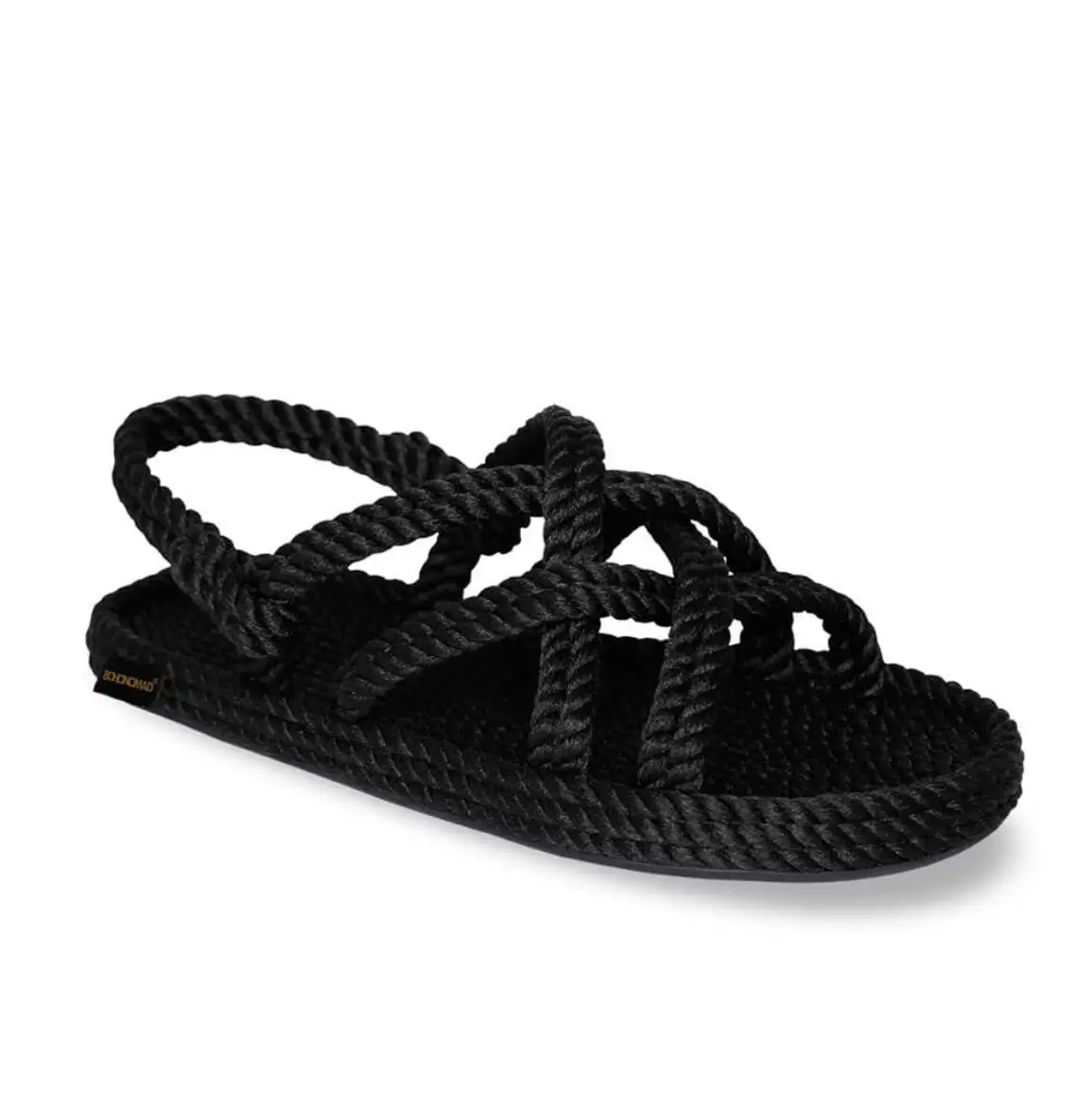 BOHONOMAD®️ BODRUM By Atelier Sandalia cuerda Negro