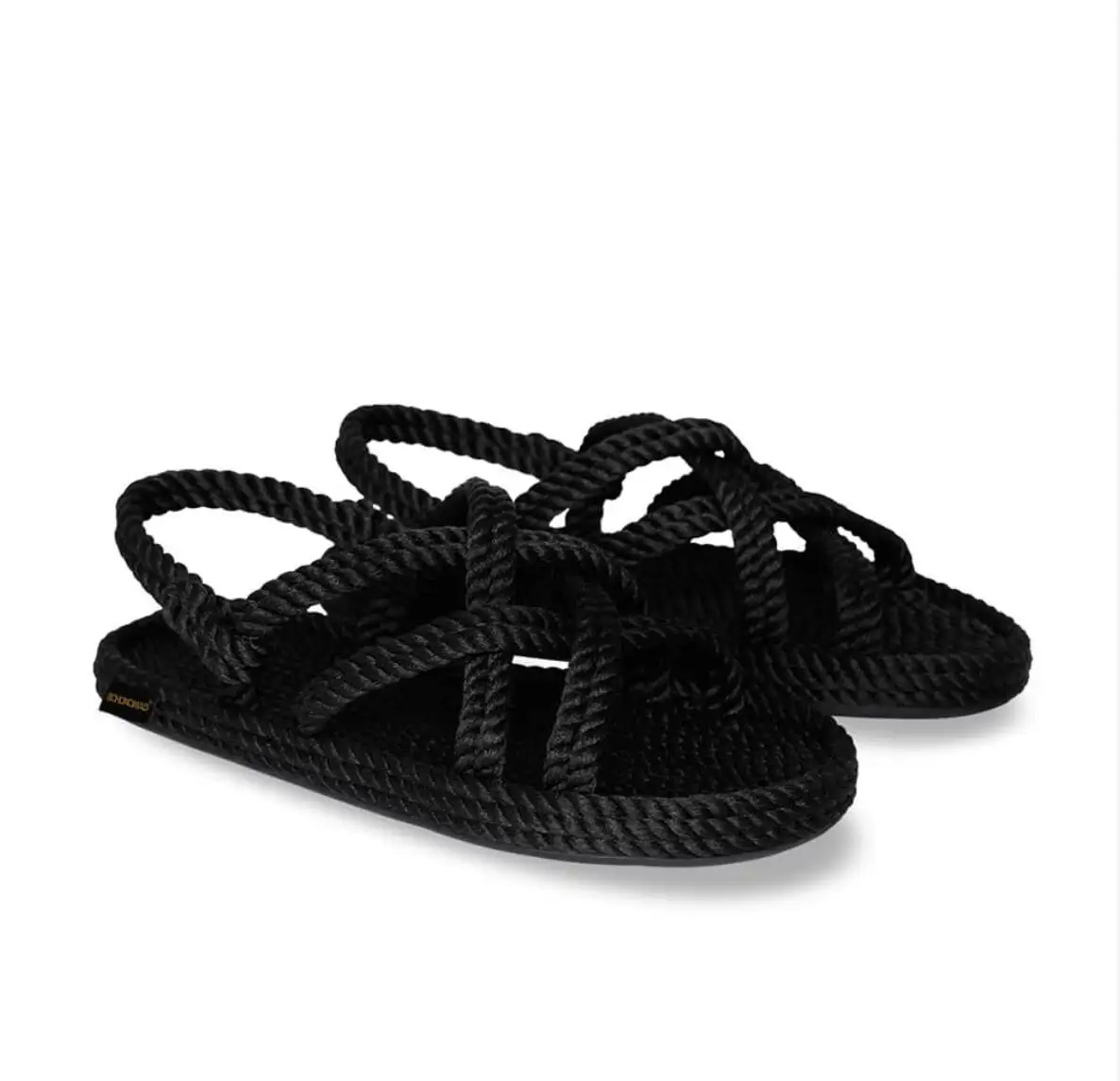 BOHONOMAD®️ BODRUM By Atelier Sandalia cuerda Negro - Imagen 3