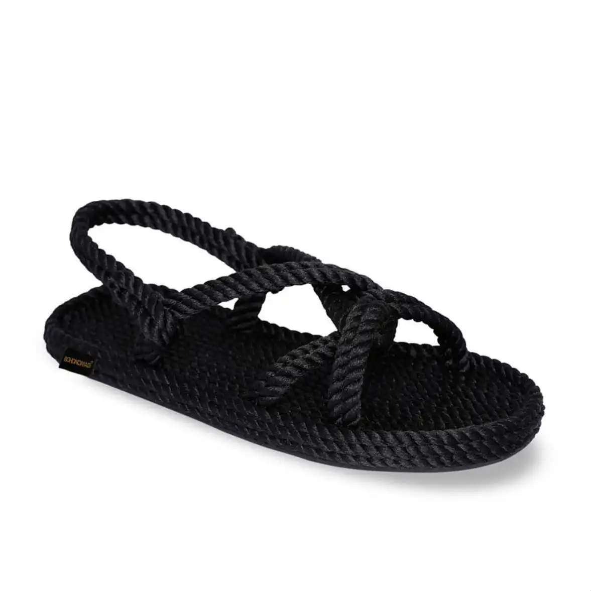 BOHONOMAD®️ BORA BORA By Atelier Sandalia de cuerda Negro