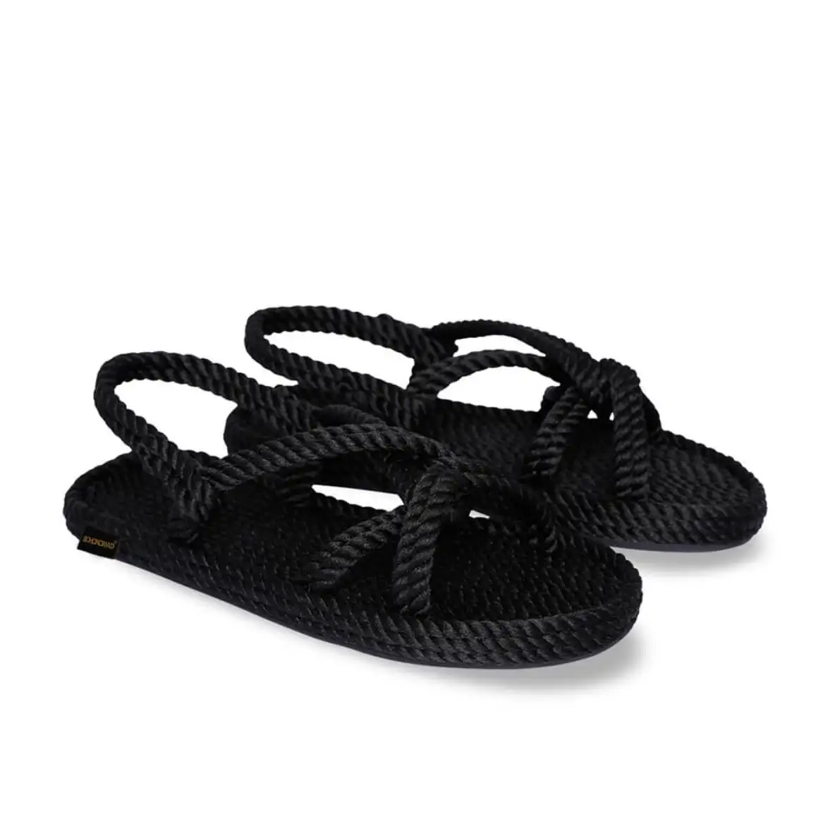 BOHONOMAD®️ BORA BORA By Atelier Sandalia de cuerda Negro - Imagen 3