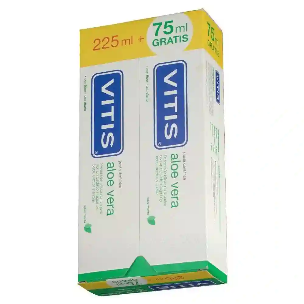 VITIS ALOE VERA PASTA DUPLO 150ML 2U