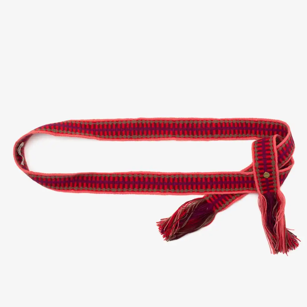 Cinturón Wayuu con flecos - Imagen 11
