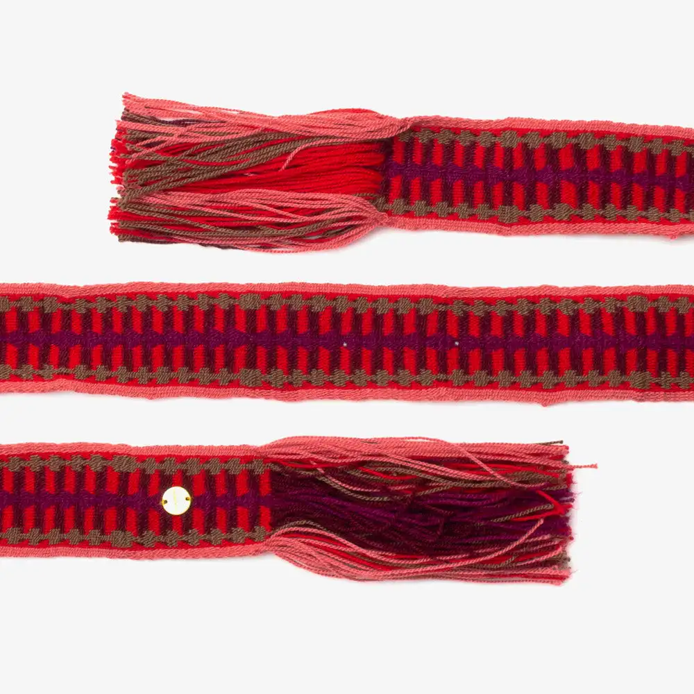 Cinturón Wayuu con flecos - Imagen 12