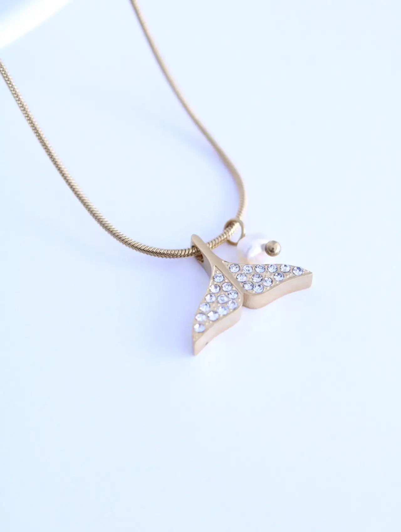 Collar SEI Cola de Ballena Shine + perla - Imagen 5
