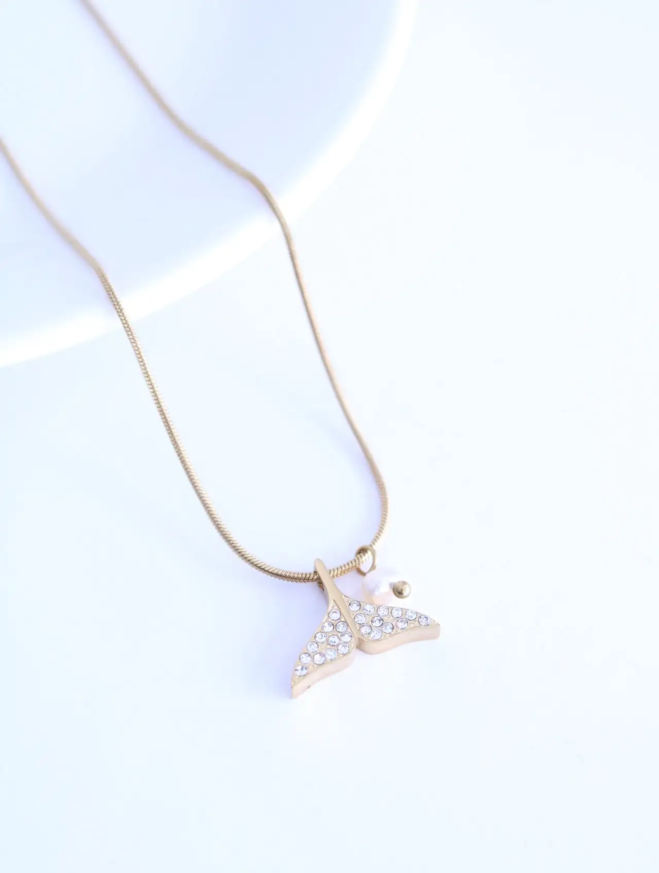Collar SEI Cola de Ballena Shine + perla - Imagen 6