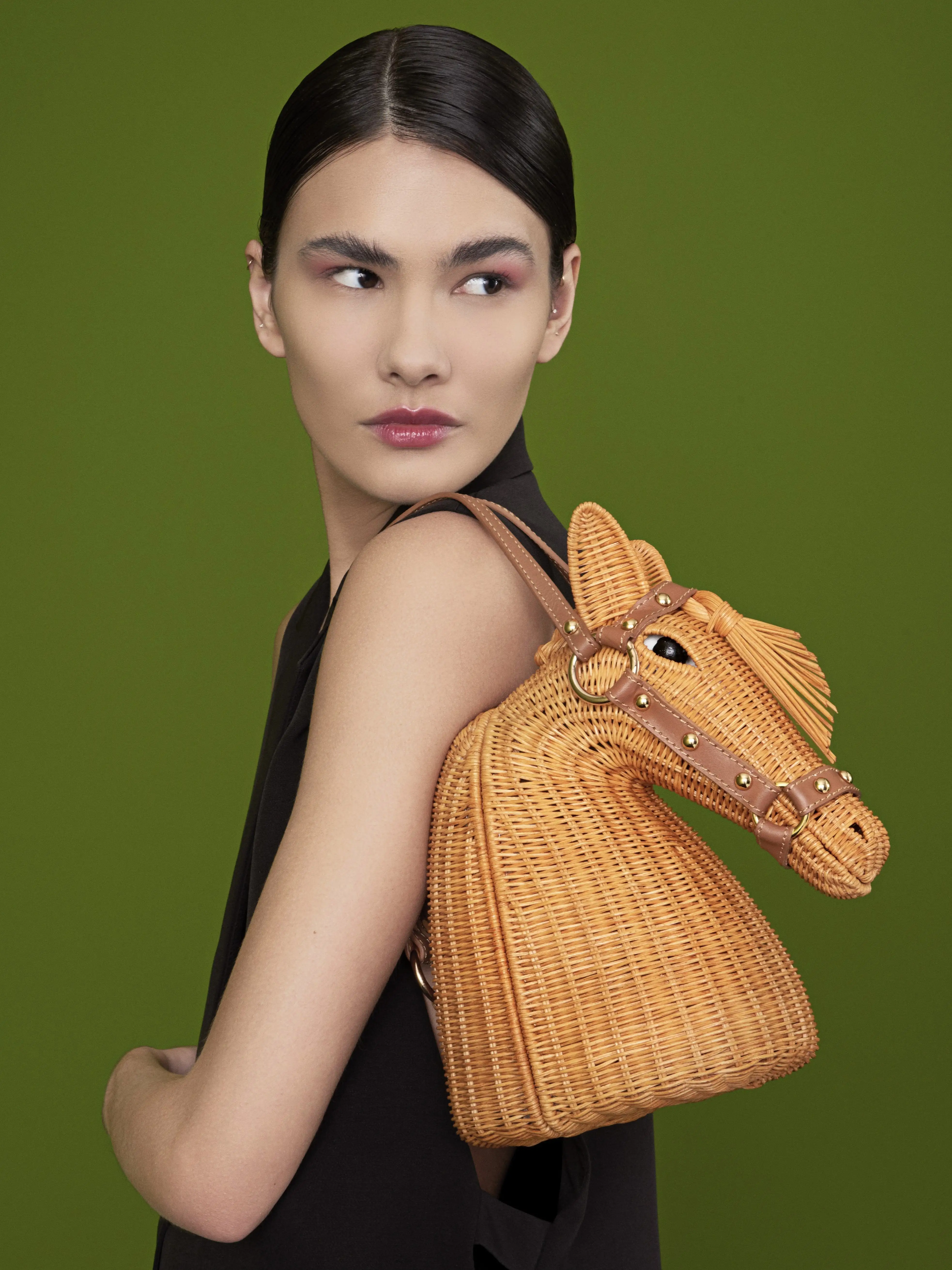 Bolsa de mimbre Scott Horse - Imagen 2