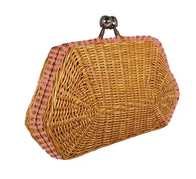 Clutch Blanca De Mimbre - Imagen 4