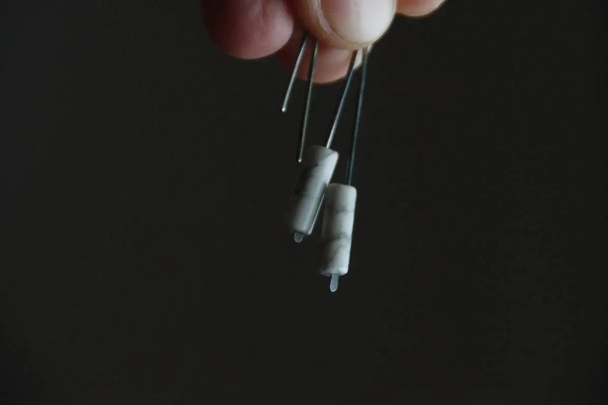 Eternidad - turquesa blanca - pendientes largos colgantes - plata de ley oxidada - Imagen 3