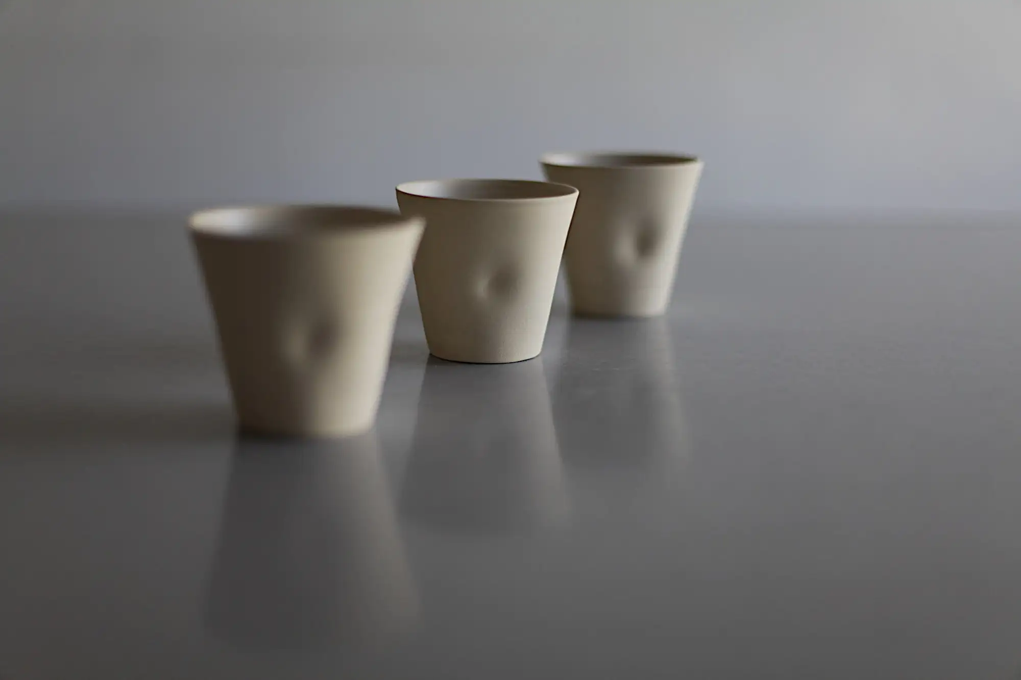Flat white cup, coffee cup, cafe au lait cup, café au lait cup, ceramic tumbler - stoneware, 200 ml - 6.76 oz - Image 2