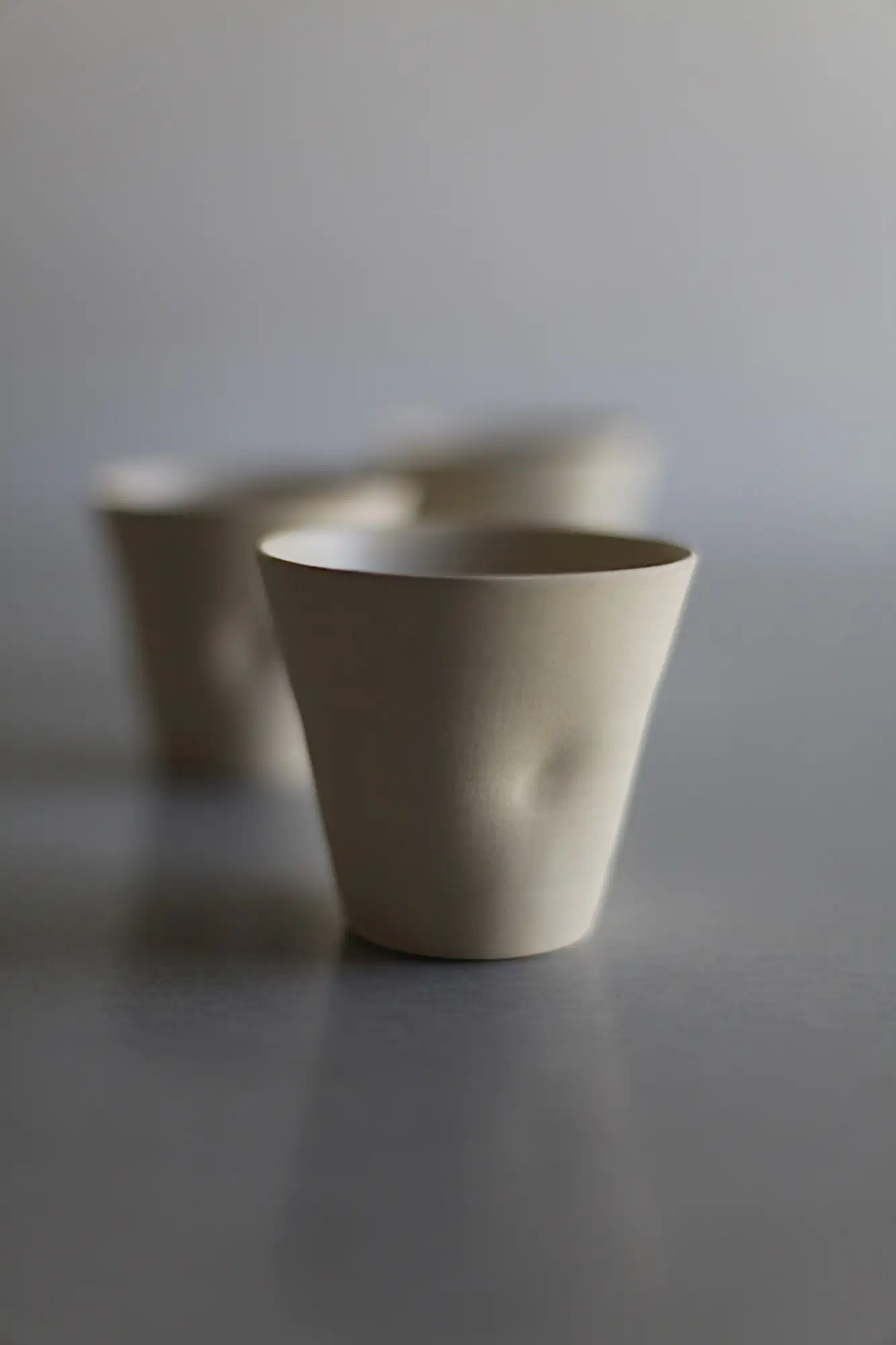 Flat white cup, coffee cup, cafe au lait cup, café au lait cup, ceramic tumbler - stoneware, 200 ml - 6.76 oz - Image 4