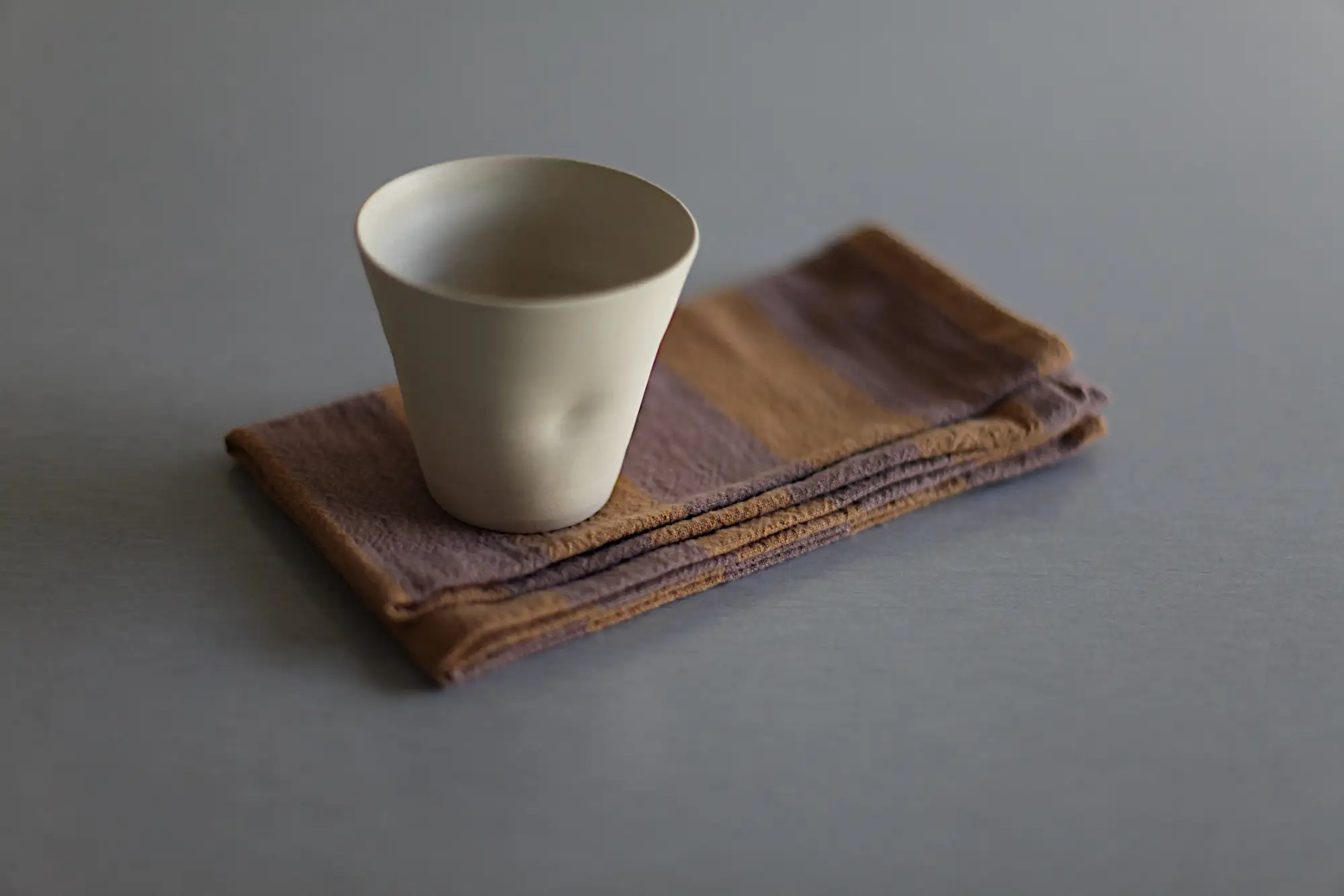 Flat white cup, coffee cup, cafe au lait cup, café au lait cup, ceramic tumbler - stoneware, 200 ml - 6.76 oz - Image 5