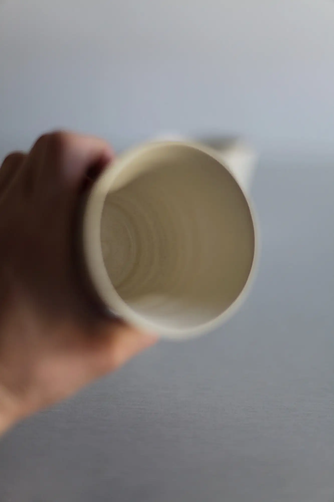 Flat white cup, coffee cup, cafe au lait cup, café au lait cup, ceramic tumbler - stoneware, 200 ml - 6.76 oz - Image 6