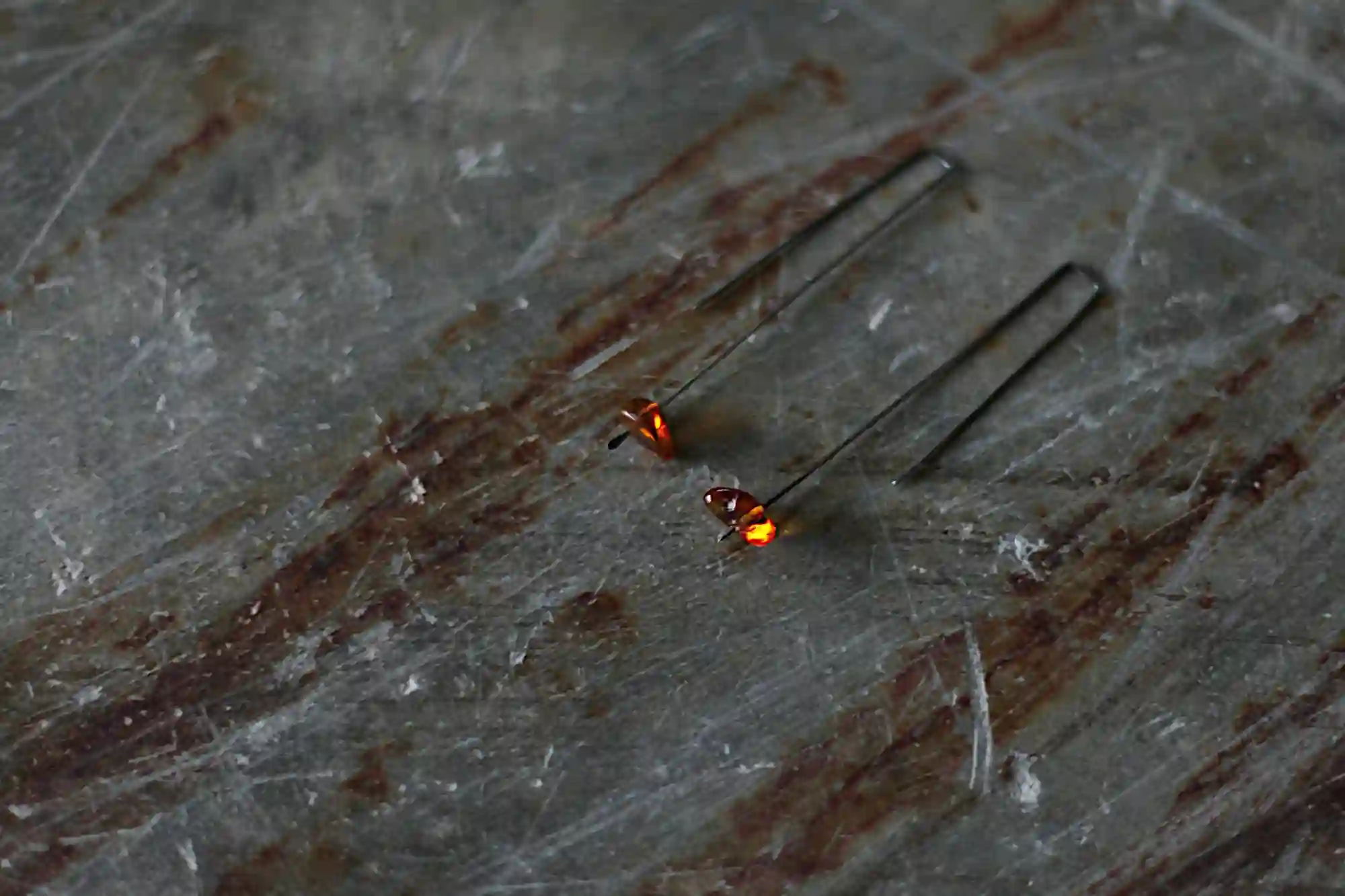 Glowing soul - long dangle earrings - oxidized sterling silver