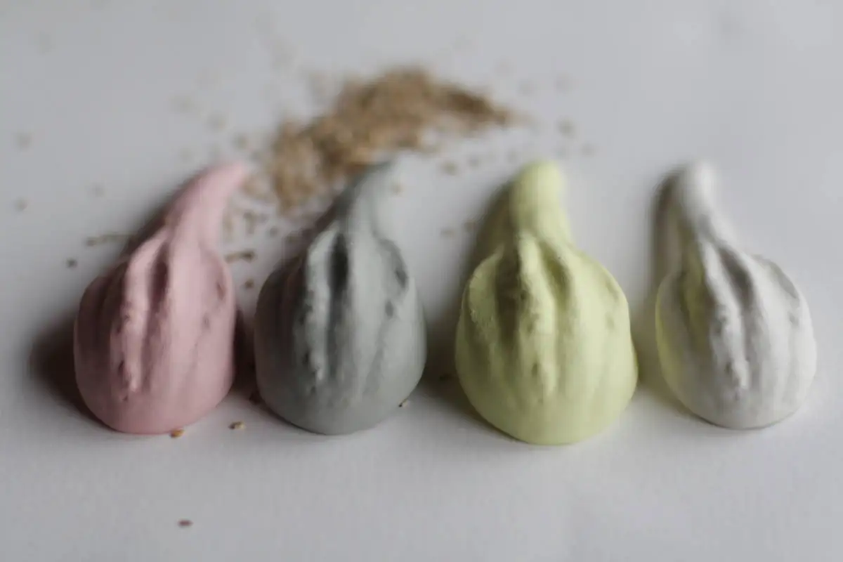 Cuchara de porcelana en forma de calabaza gris claro, cuchara de aperitivo, cuchara de cerámica - Imagen 6