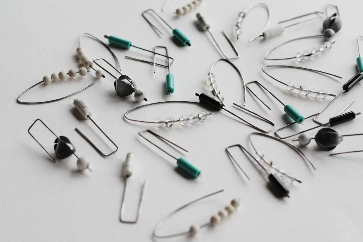 Physalis - white turquoise - long dangle earrings - oxidized sterling silver - Image 8