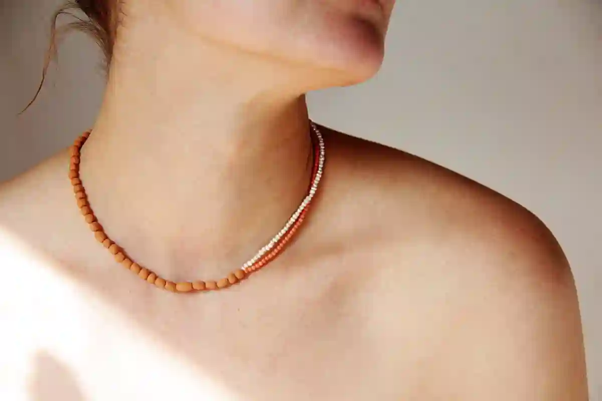 Rayo de luz - collar de cuentas cortas ooak - hecho a pedido