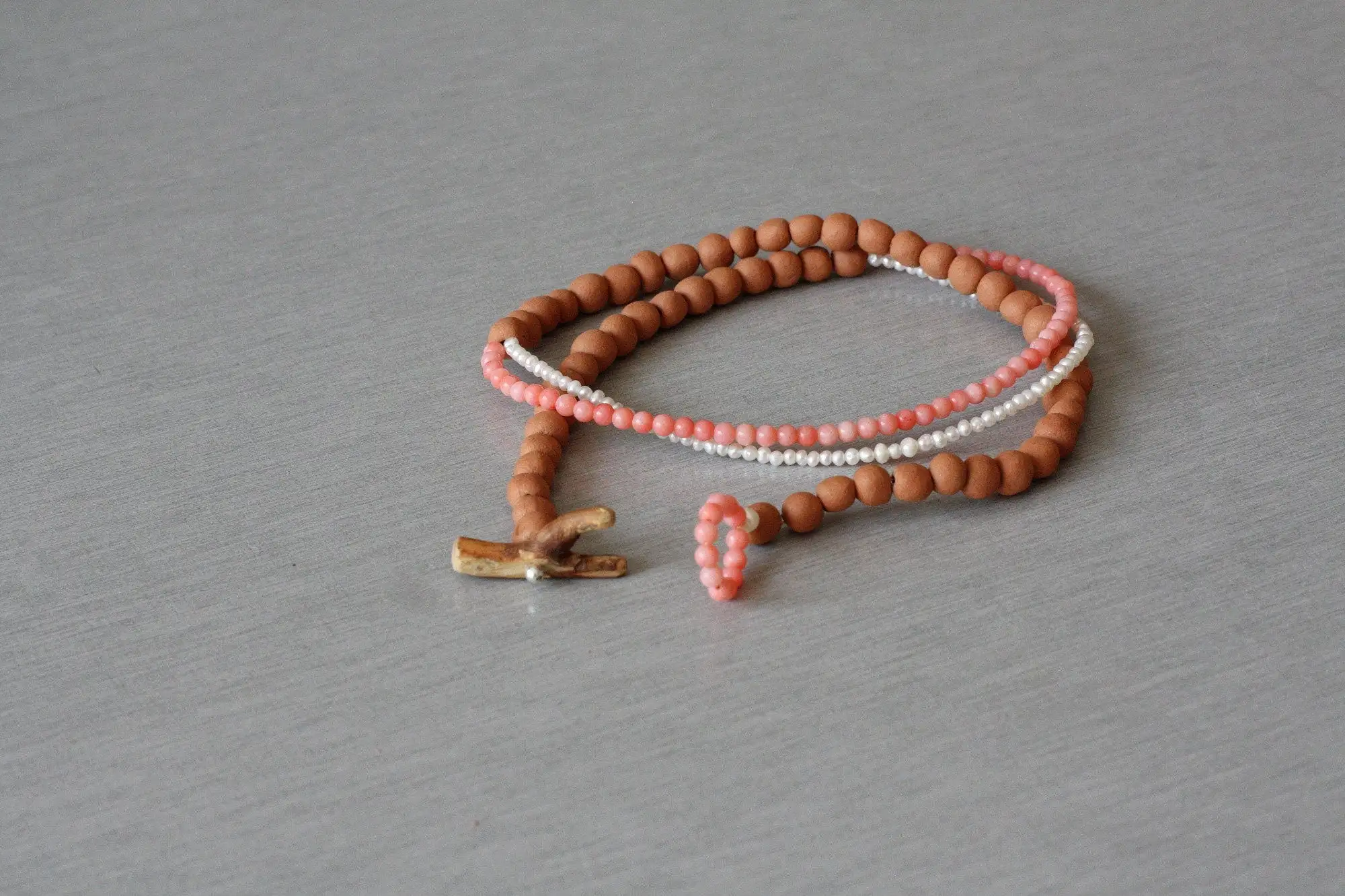 Rayo de luz - collar de cuentas cortas ooak - hecho a pedido - Imagen 3