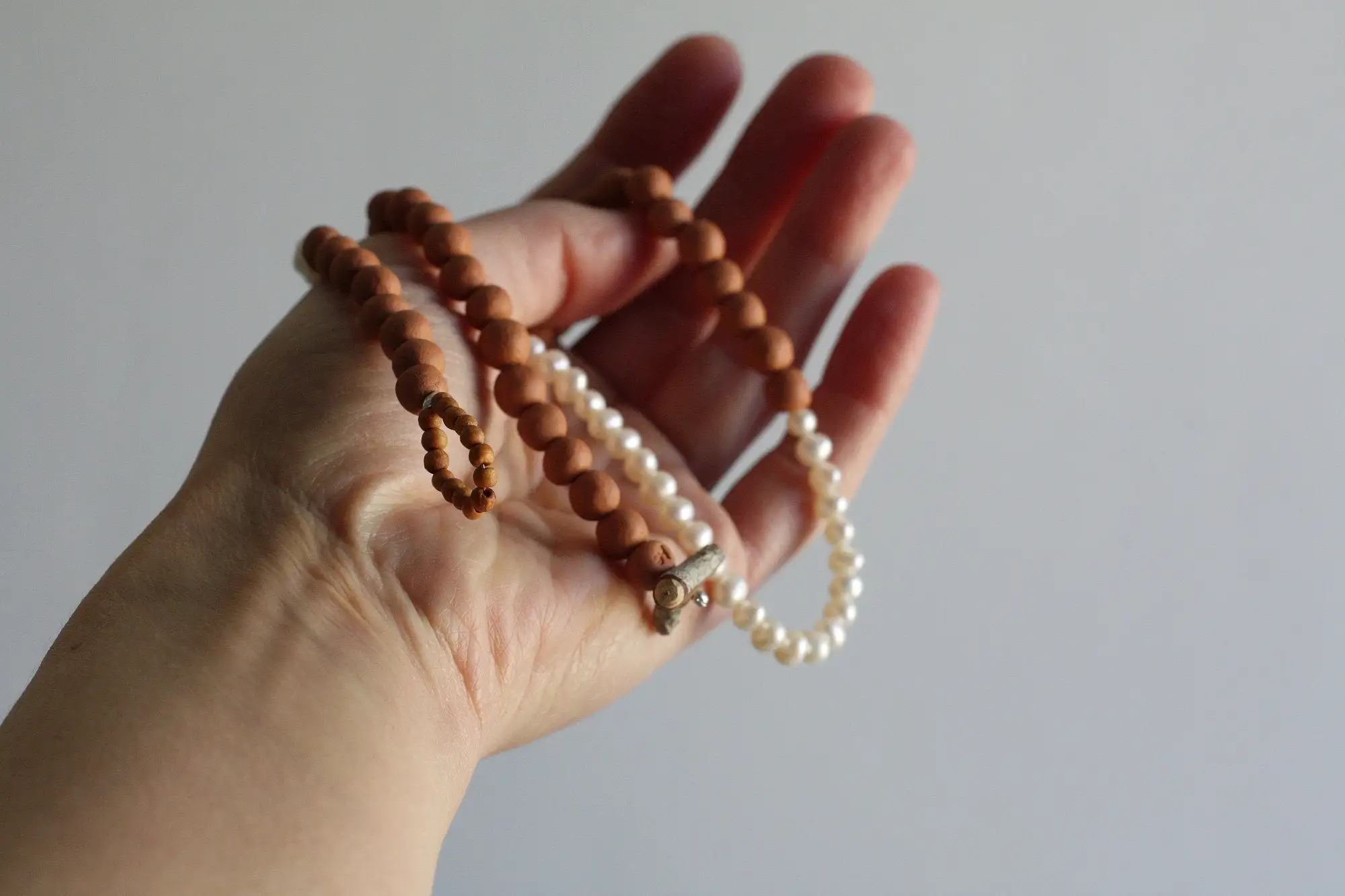 Rayo de luz - collar de cerámica de perlas - hecho por encargo - Imagen 2