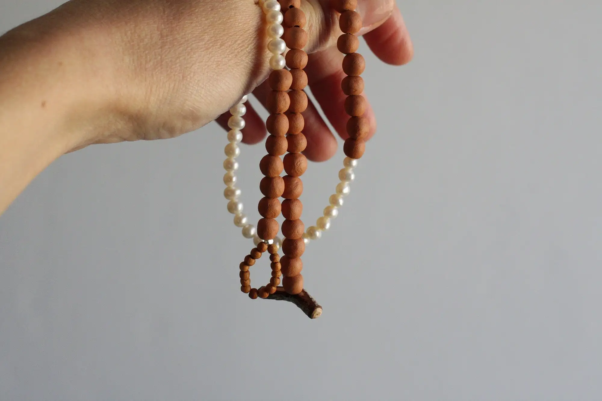 Rayo de luz - collar de cerámica de perlas - hecho por encargo - Imagen 4