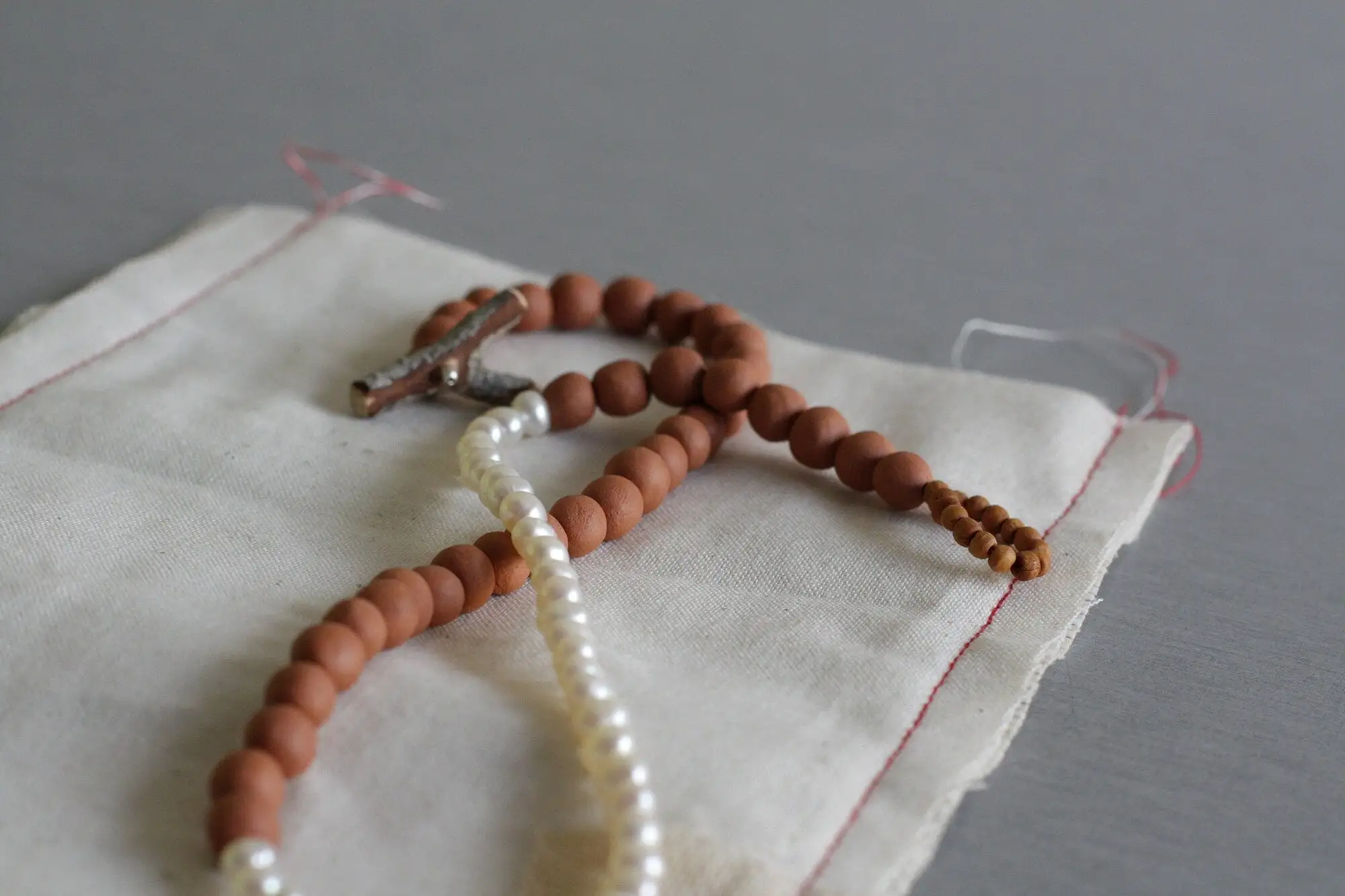 Rayo de luz - collar de cerámica de perlas - hecho por encargo - Imagen 5