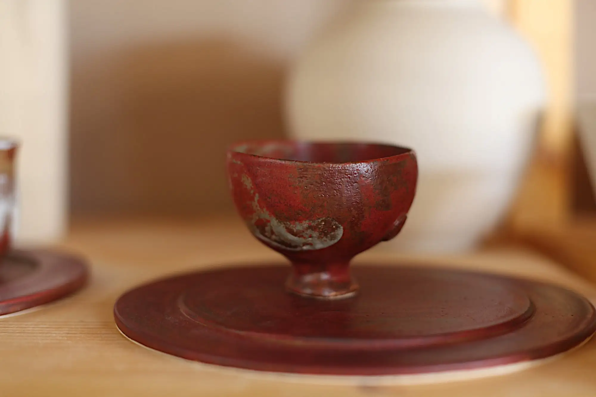Cuenco de té Rond, copa de vino - glaseado de ceniza roja, 160 ml - Imagen 2