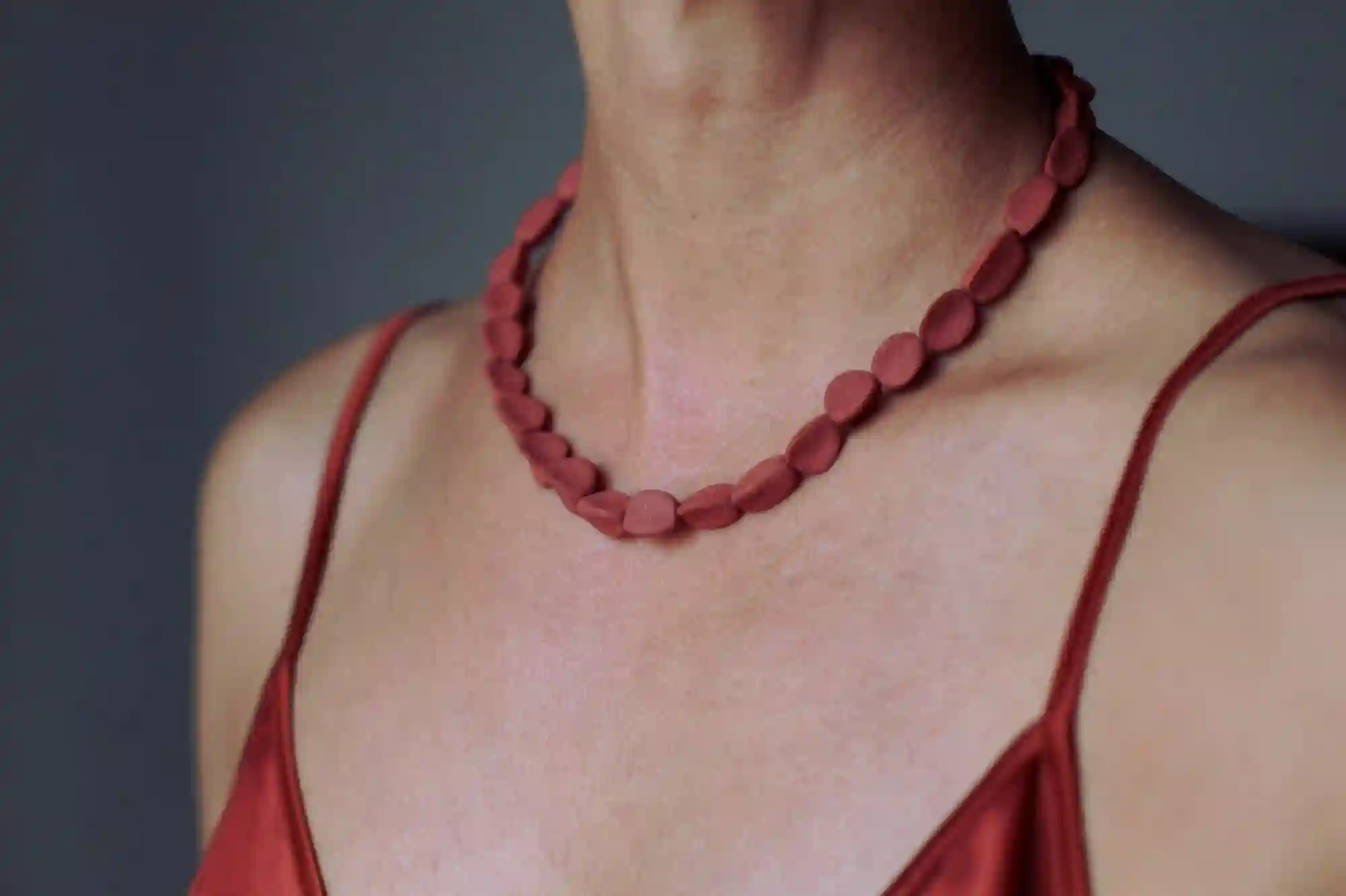 Seeds of good hope - handmade ceramic necklace - ready to ship