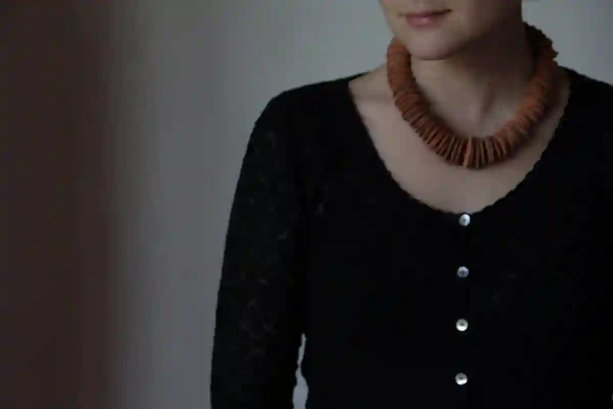 Rebanadas de vida - Collar de cerámica OOAK con mensaje - Hecho a pedido