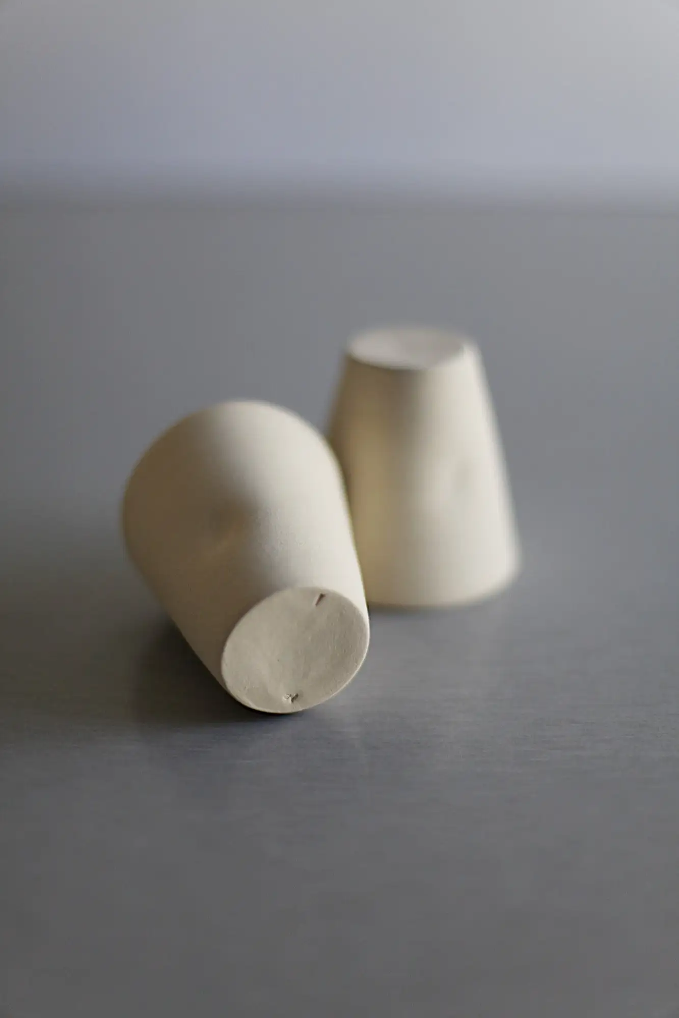 Juego de té - taza justa con dos tazas de té, Juego de sake - gres - Imagen 4