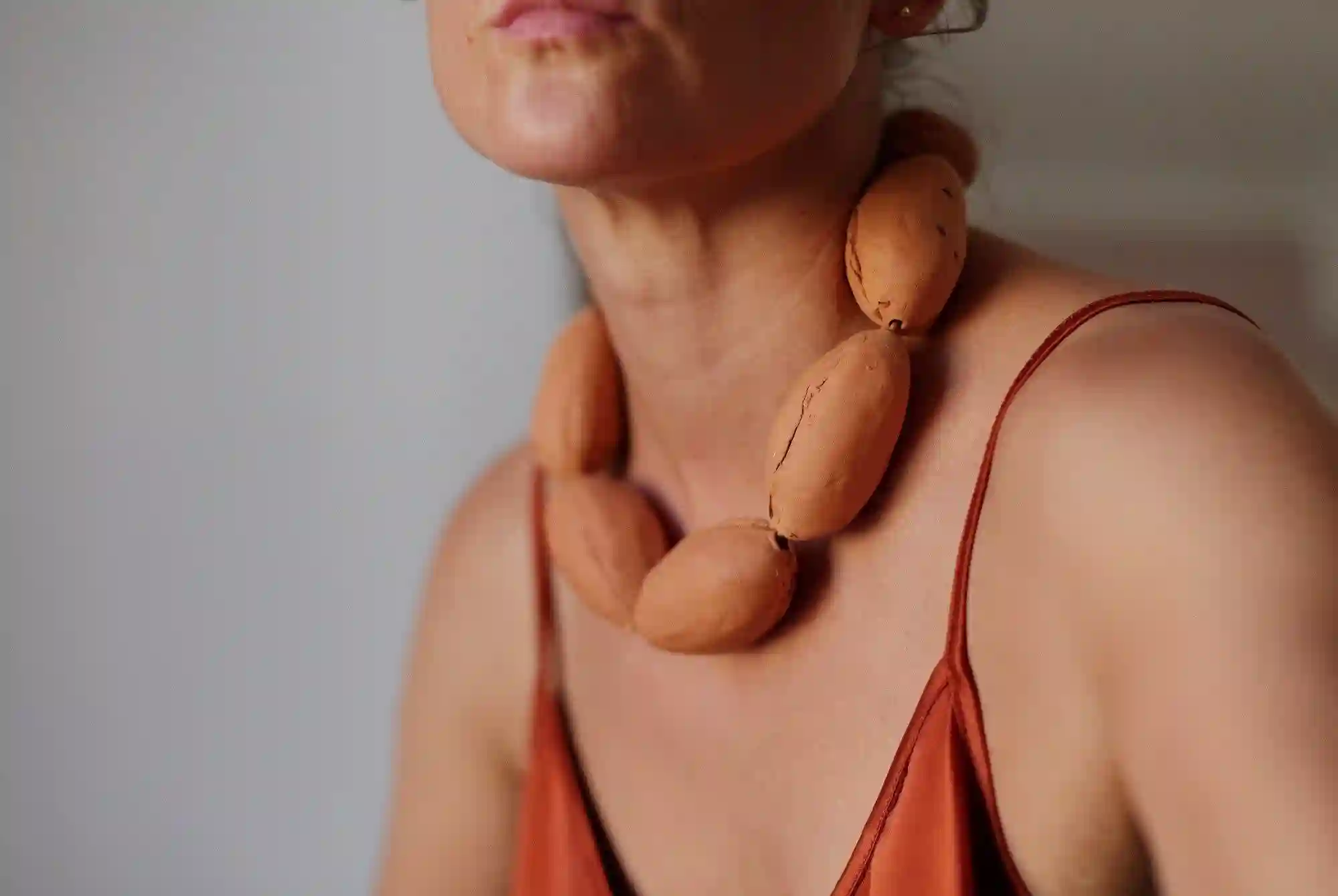 Collar de terracota Vol·lum - listo para enviar - OOAK