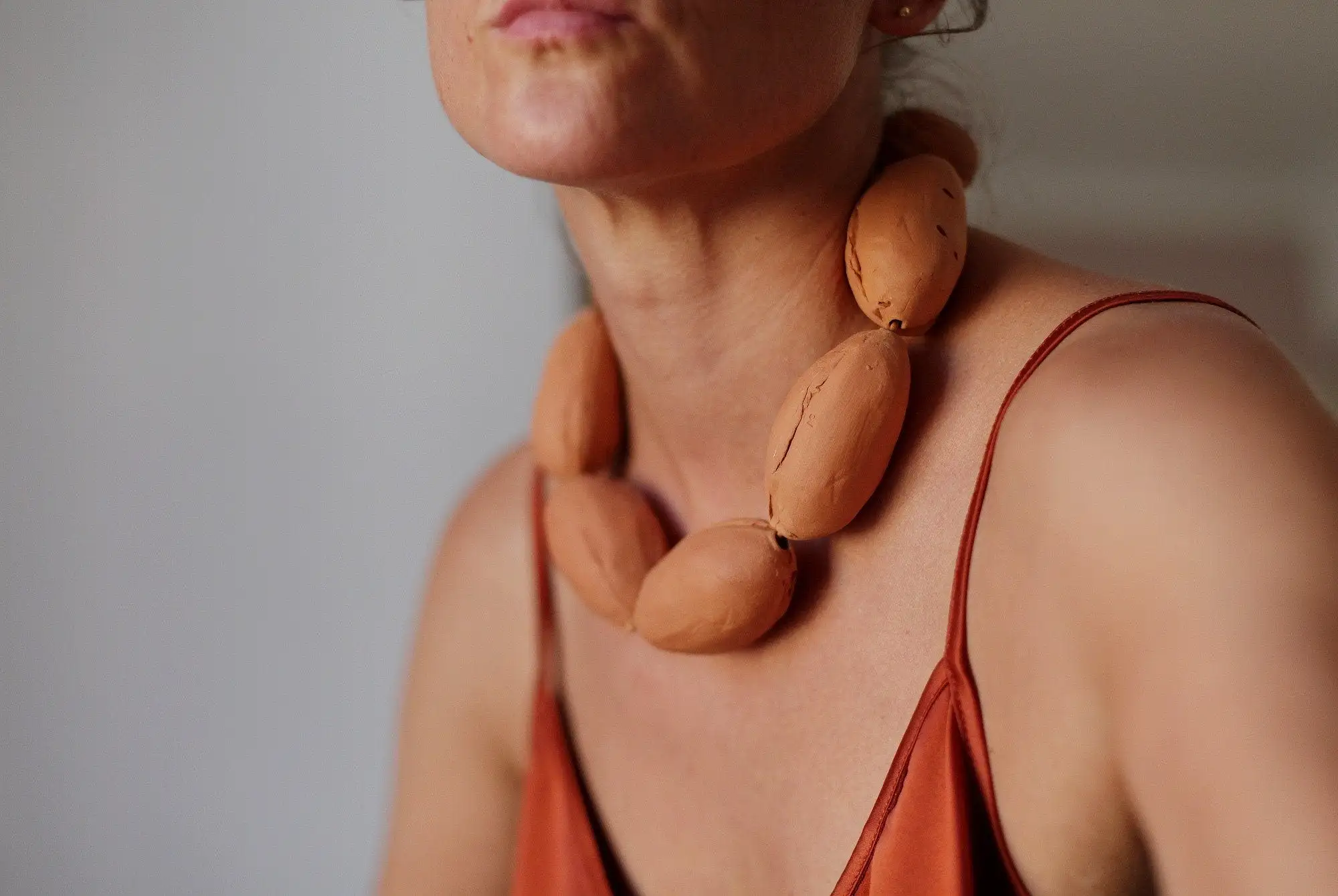 Collar de terracota Vol·lum - listo para enviar - OOAK