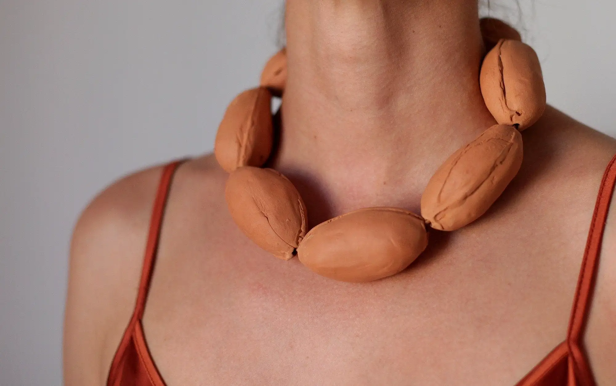 Collar de terracota Vol·lum - listo para enviar - OOAK - Imagen 2