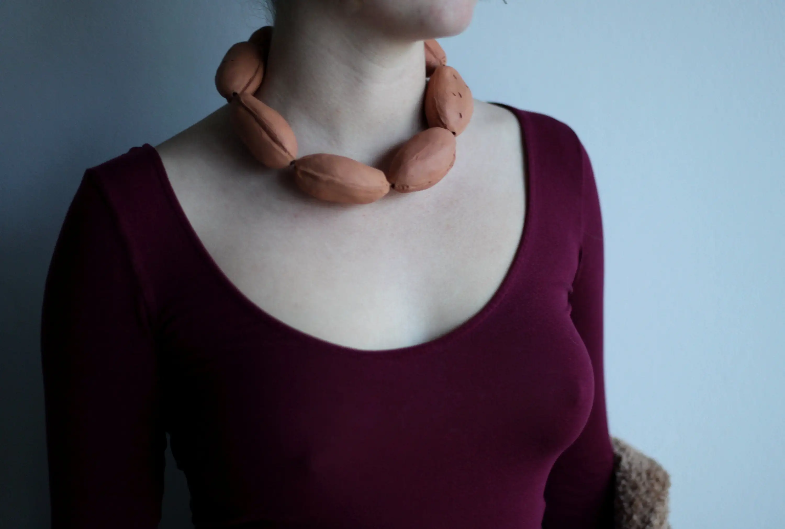 Collar de terracota Vol·lum - listo para enviar - OOAK - Imagen 7
