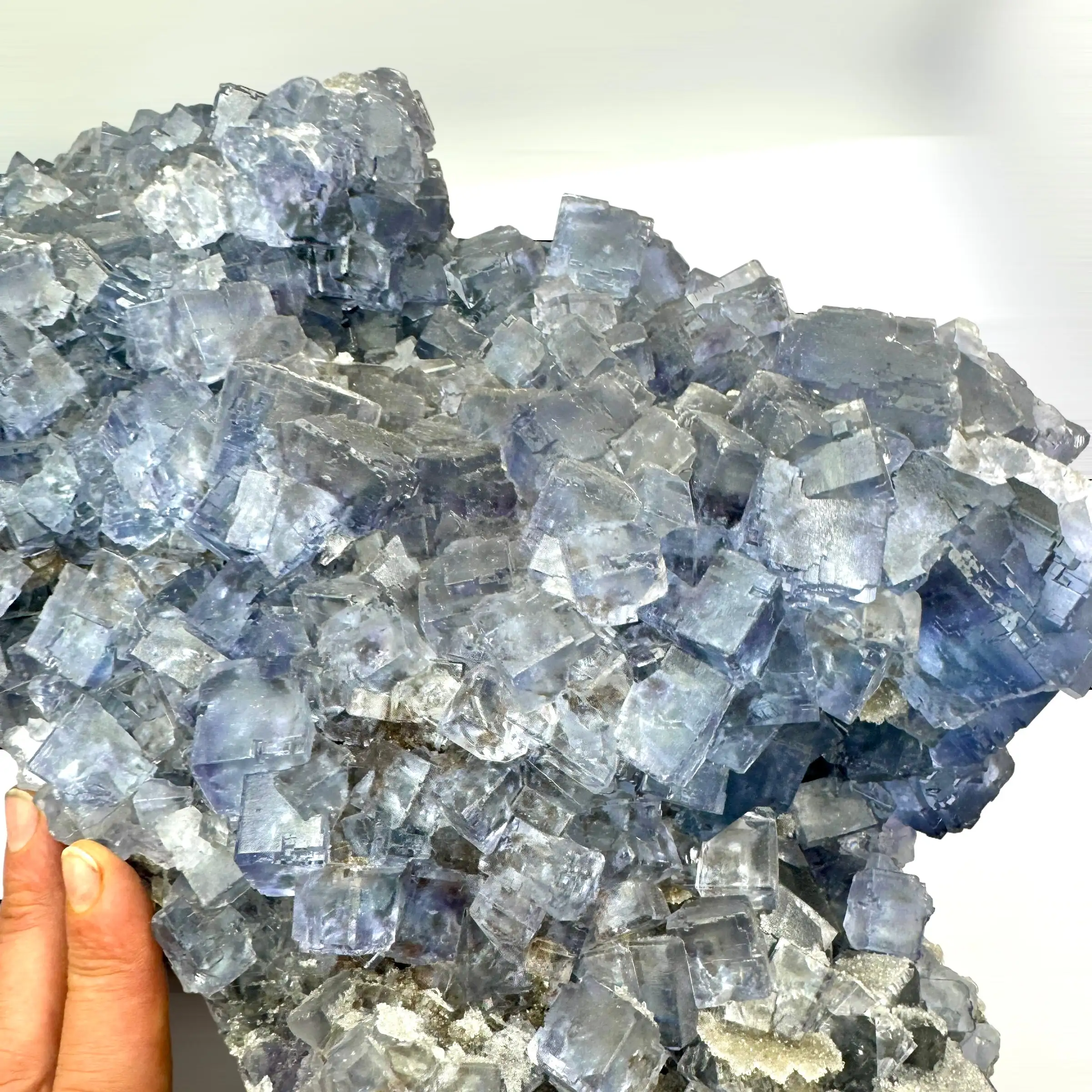 FLUORITA AZUL 13,6 kg. LA COLLADA ASTURIAS ESPAÑA - Imagen 4