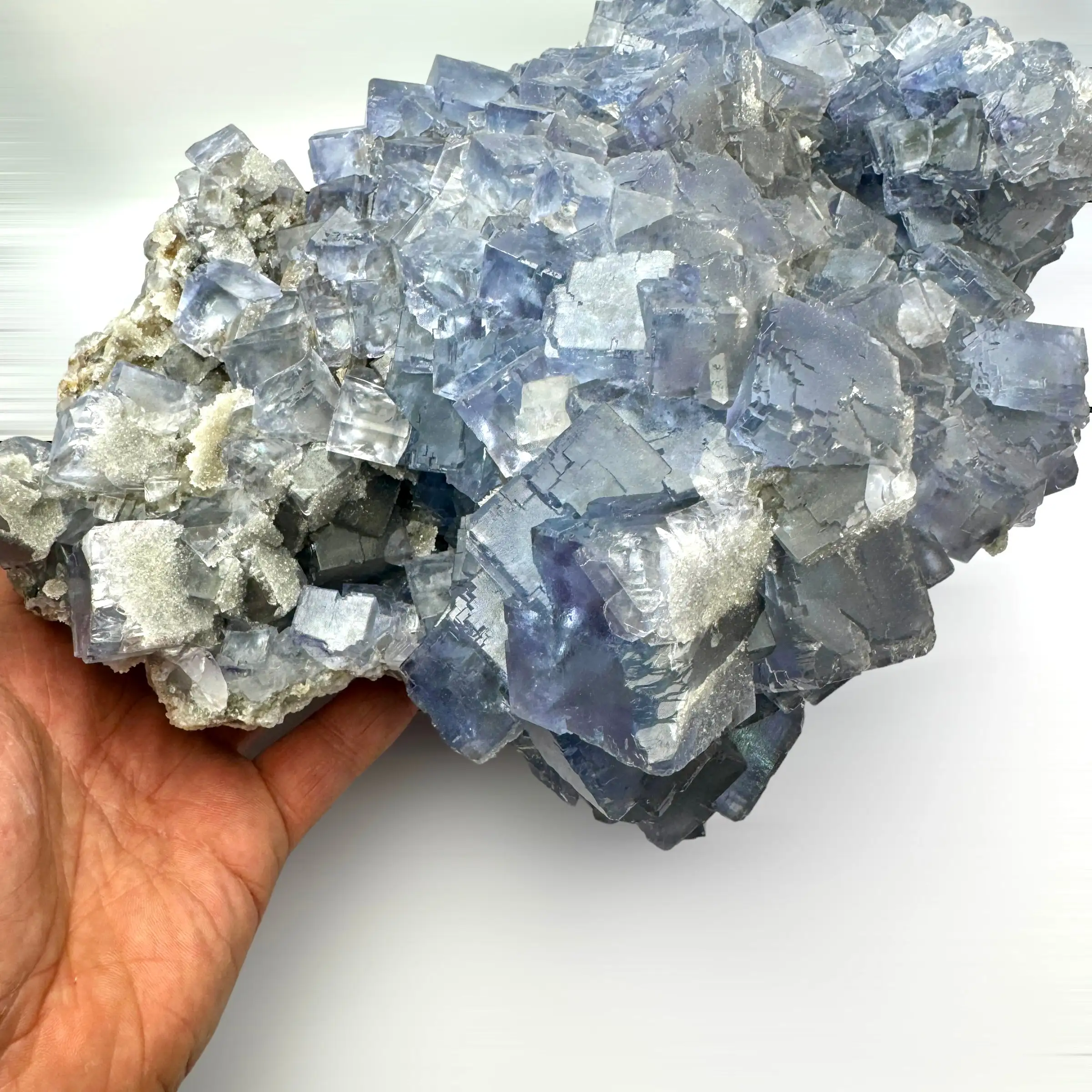 FLUORITA AZUL 13,6 kg. LA COLLADA ASTURIAS ESPAÑA - Imagen 6