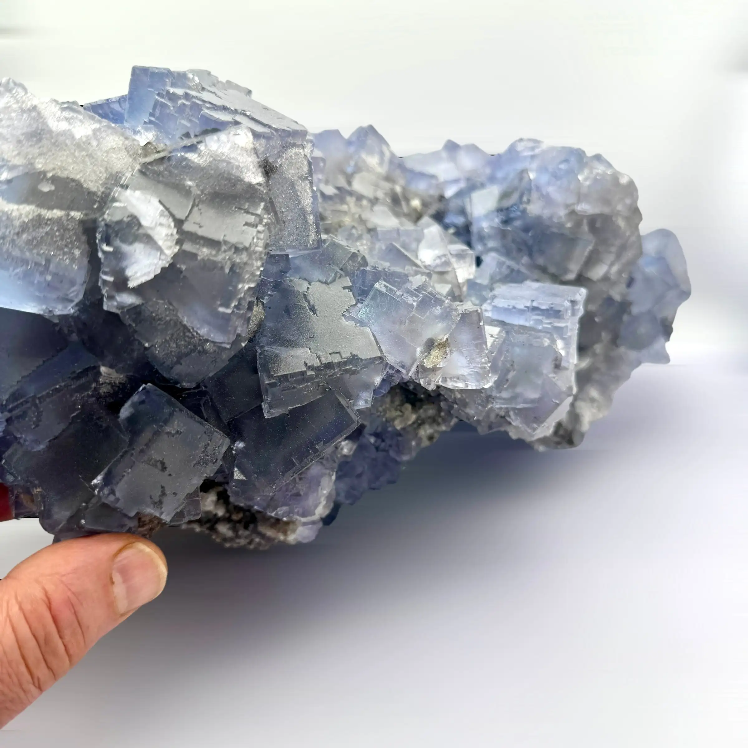 FLUORITA AZUL 13,6 kg. LA COLLADA ASTURIAS ESPAÑA - Imagen 7