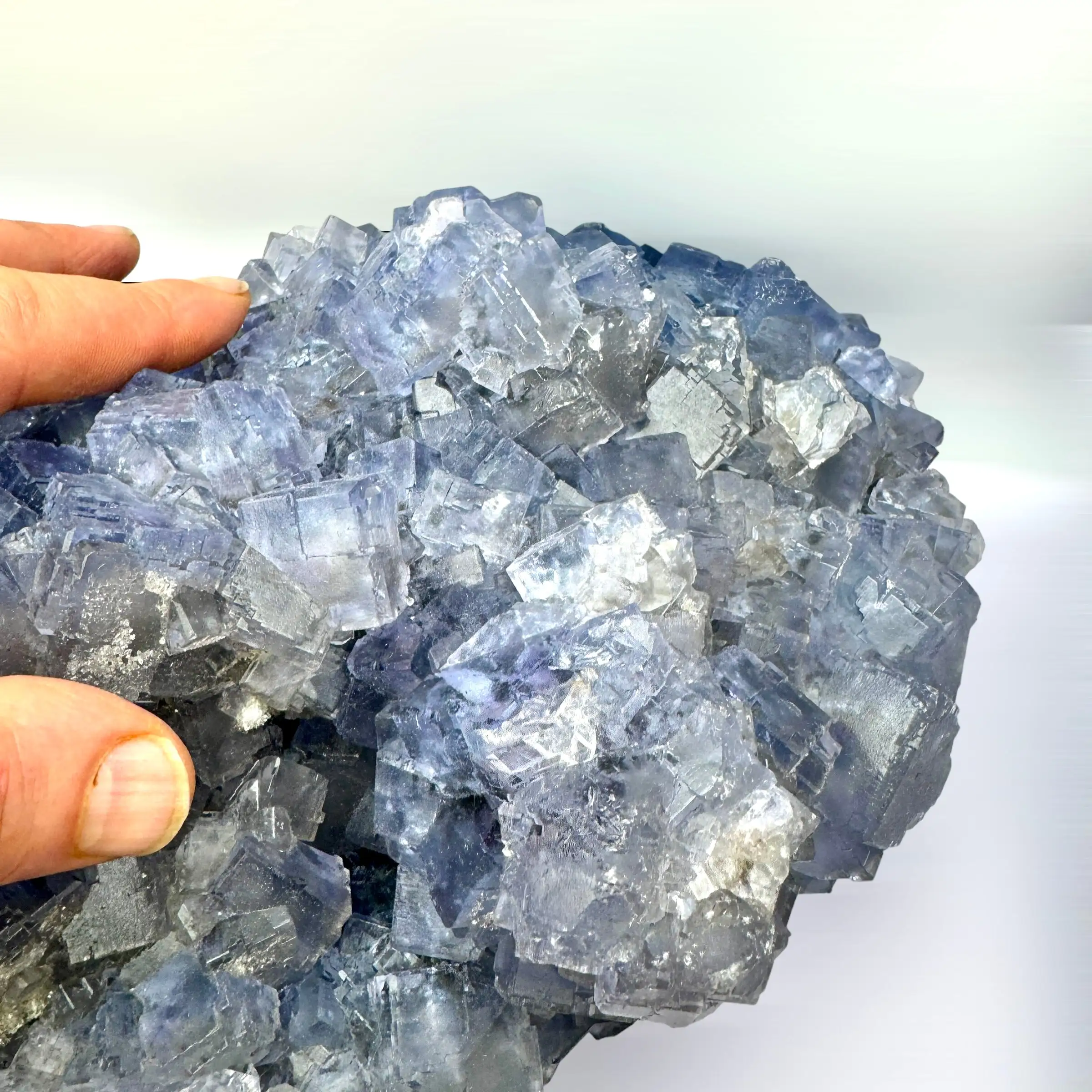 FLUORITA AZUL 13,6 kg. LA COLLADA ASTURIAS ESPAÑA - Imagen 8