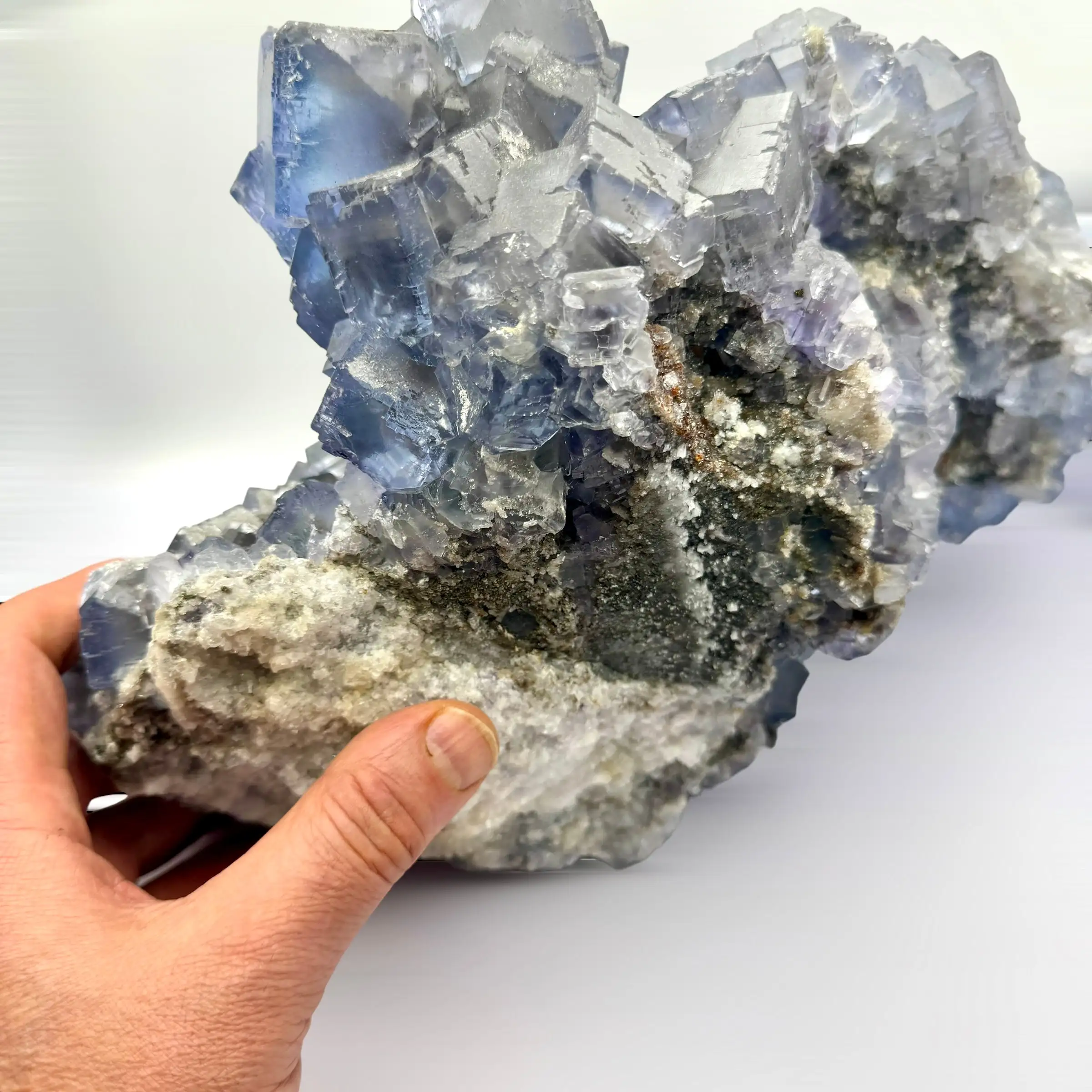 FLUORITA AZUL 13,6 kg. LA COLLADA ASTURIAS ESPAÑA - Imagen 10