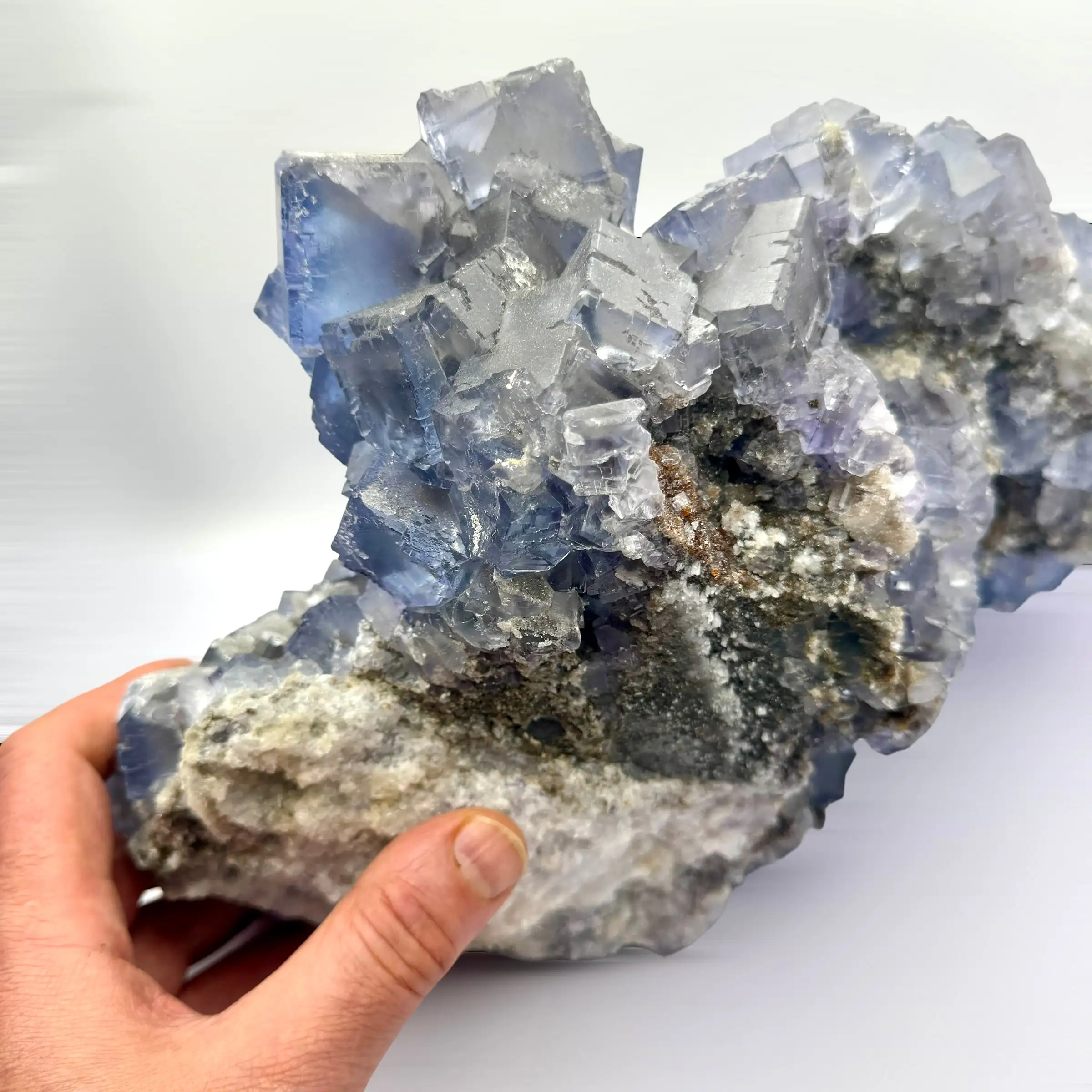 FLUORITA AZUL 13,6 kg. LA COLLADA ASTURIAS ESPAÑA - Imagen 11