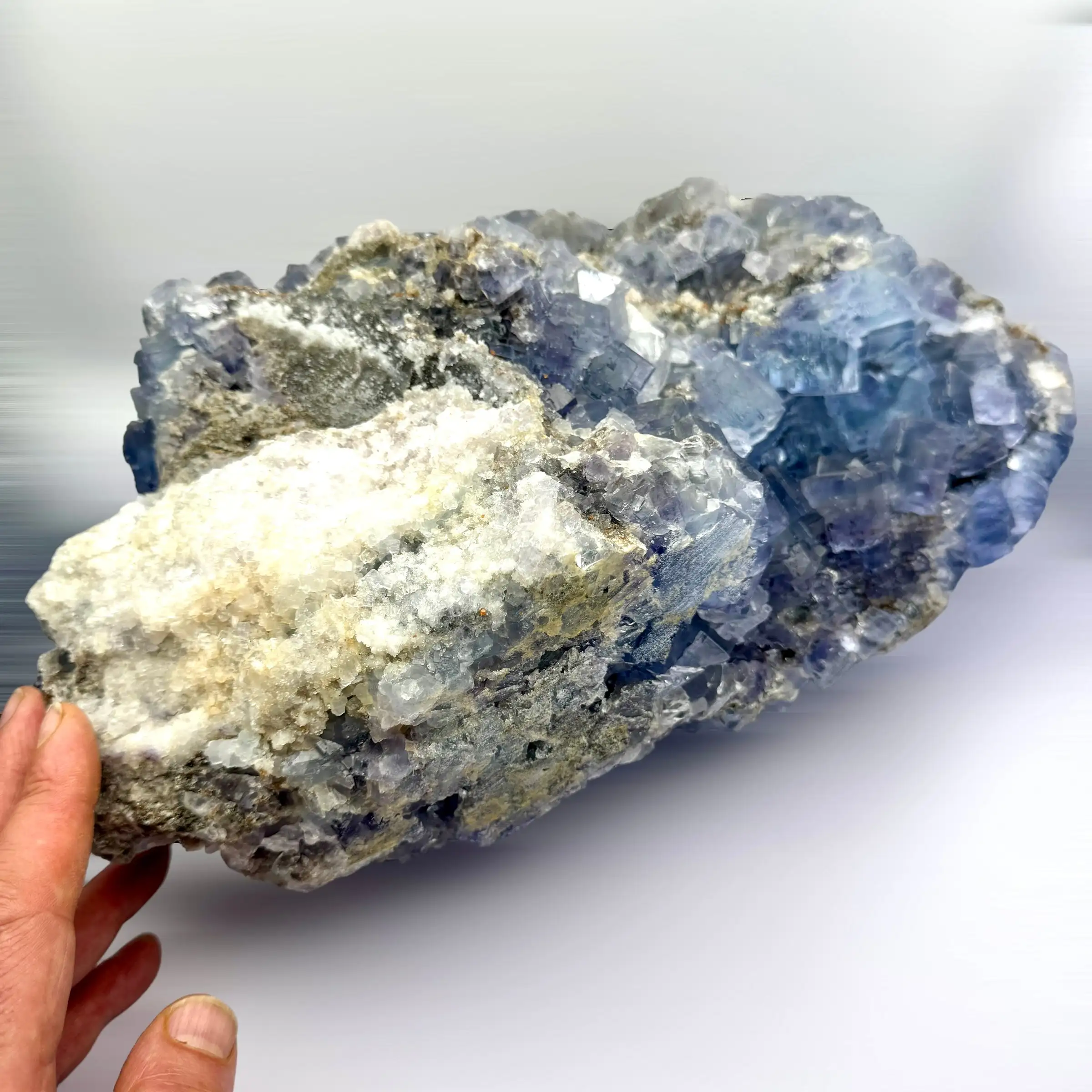 FLUORITA AZUL 13,6 kg. LA COLLADA ASTURIAS ESPAÑA - Imagen 13