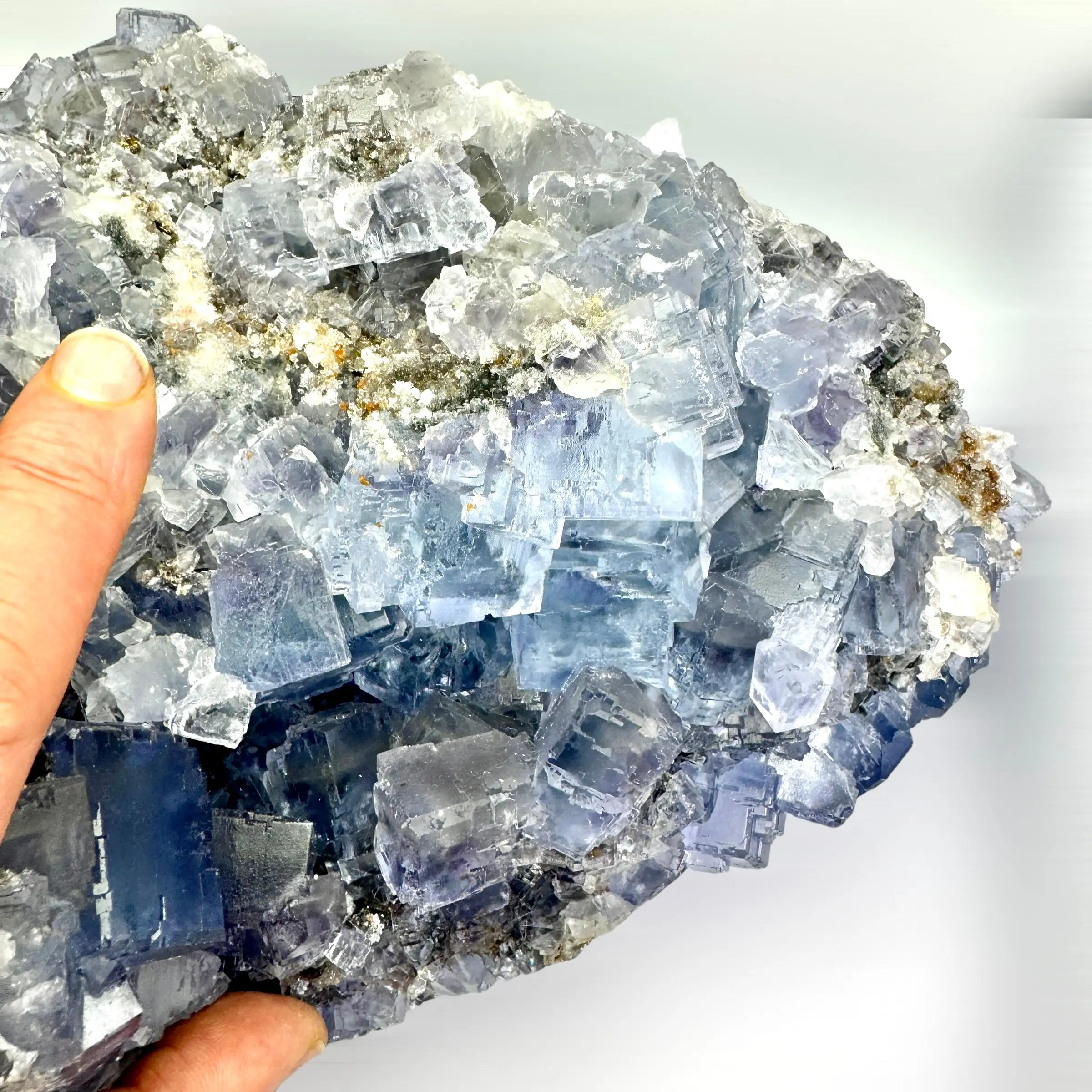 FLUORITA AZUL 13,6 kg. LA COLLADA ASTURIAS ESPAÑA - Imagen 15