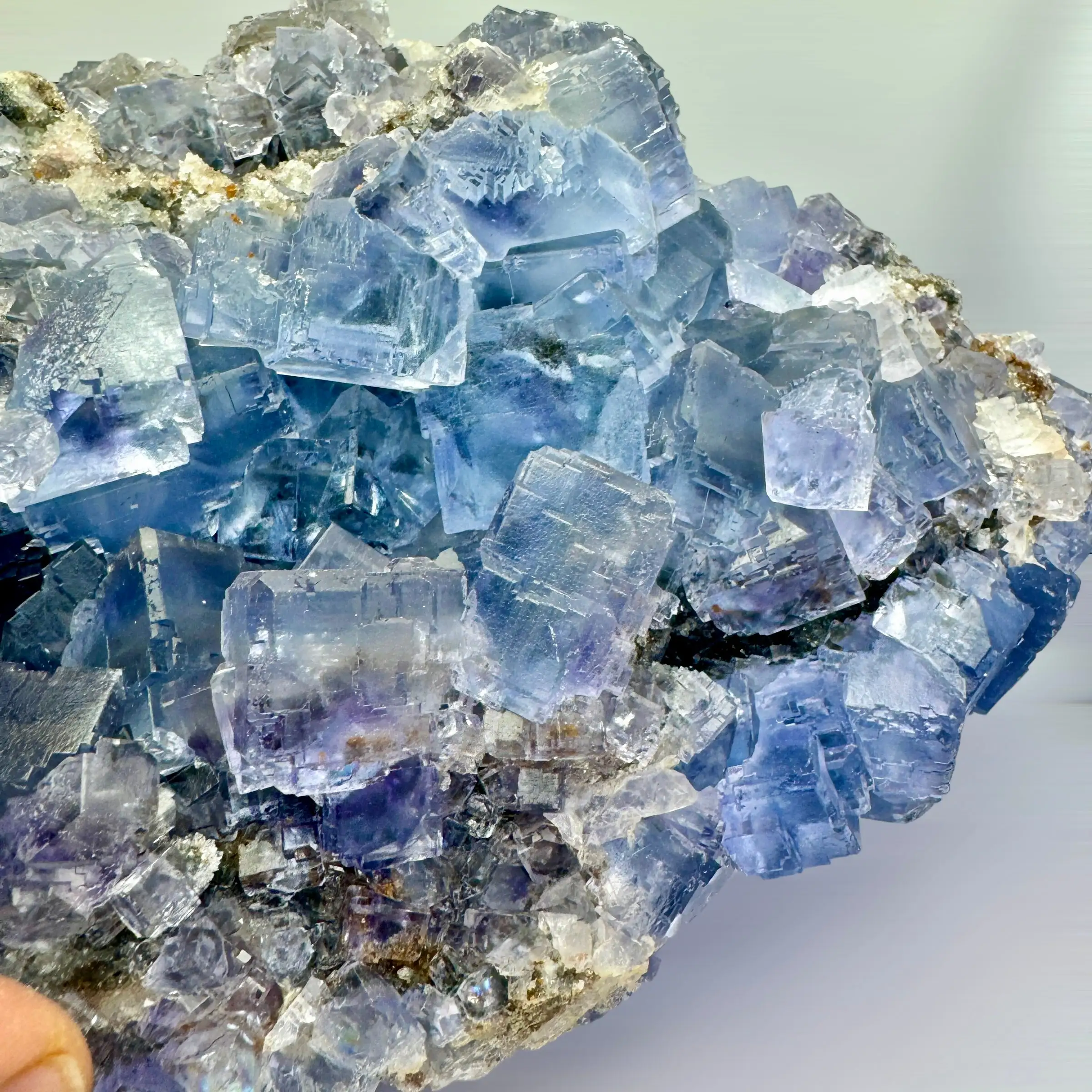 FLUORITA AZUL 13,6 kg. LA COLLADA ASTURIAS ESPAÑA - Imagen 16