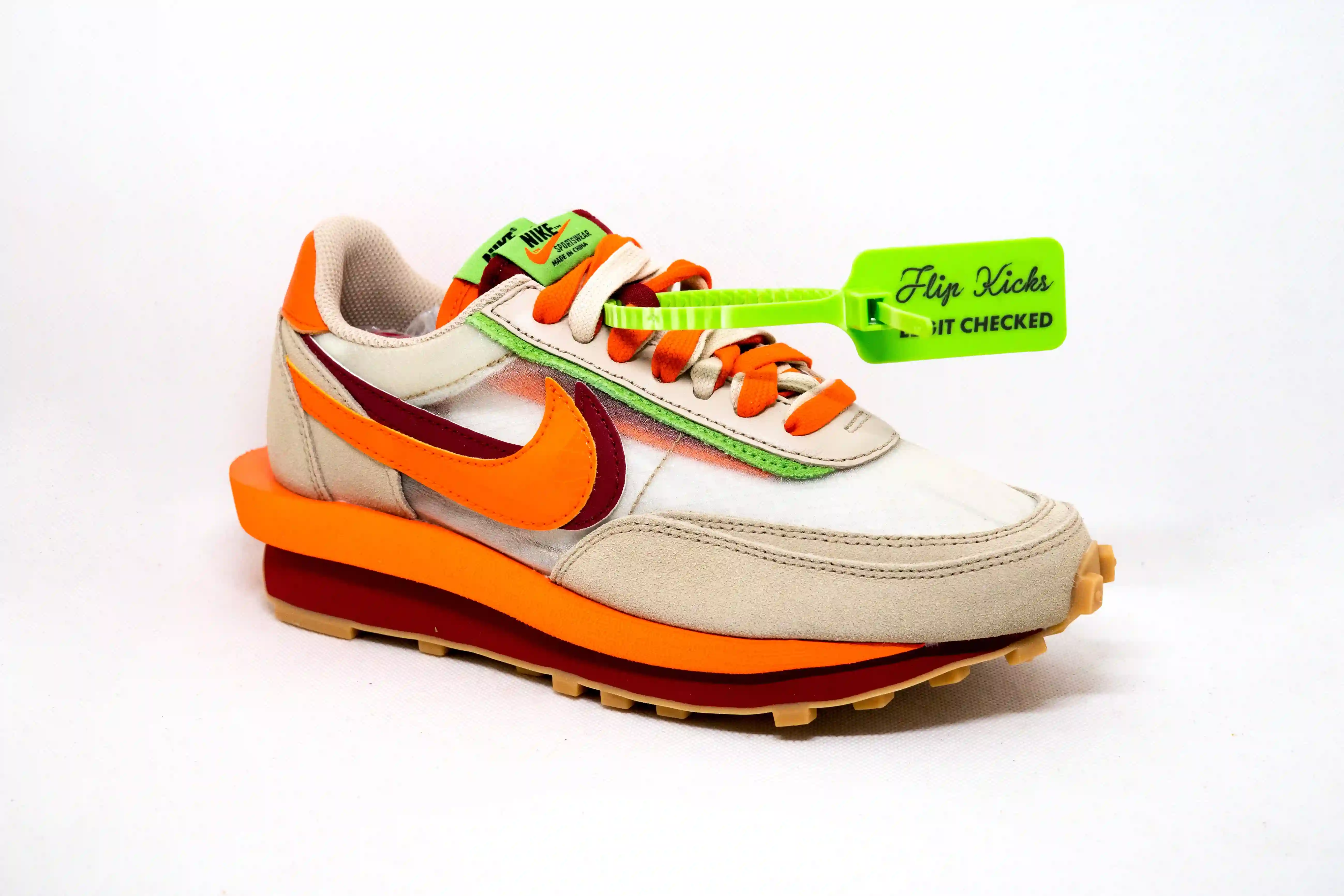 Waffle Sacai Clot Beso de la Muerte Neta Orange Blaze