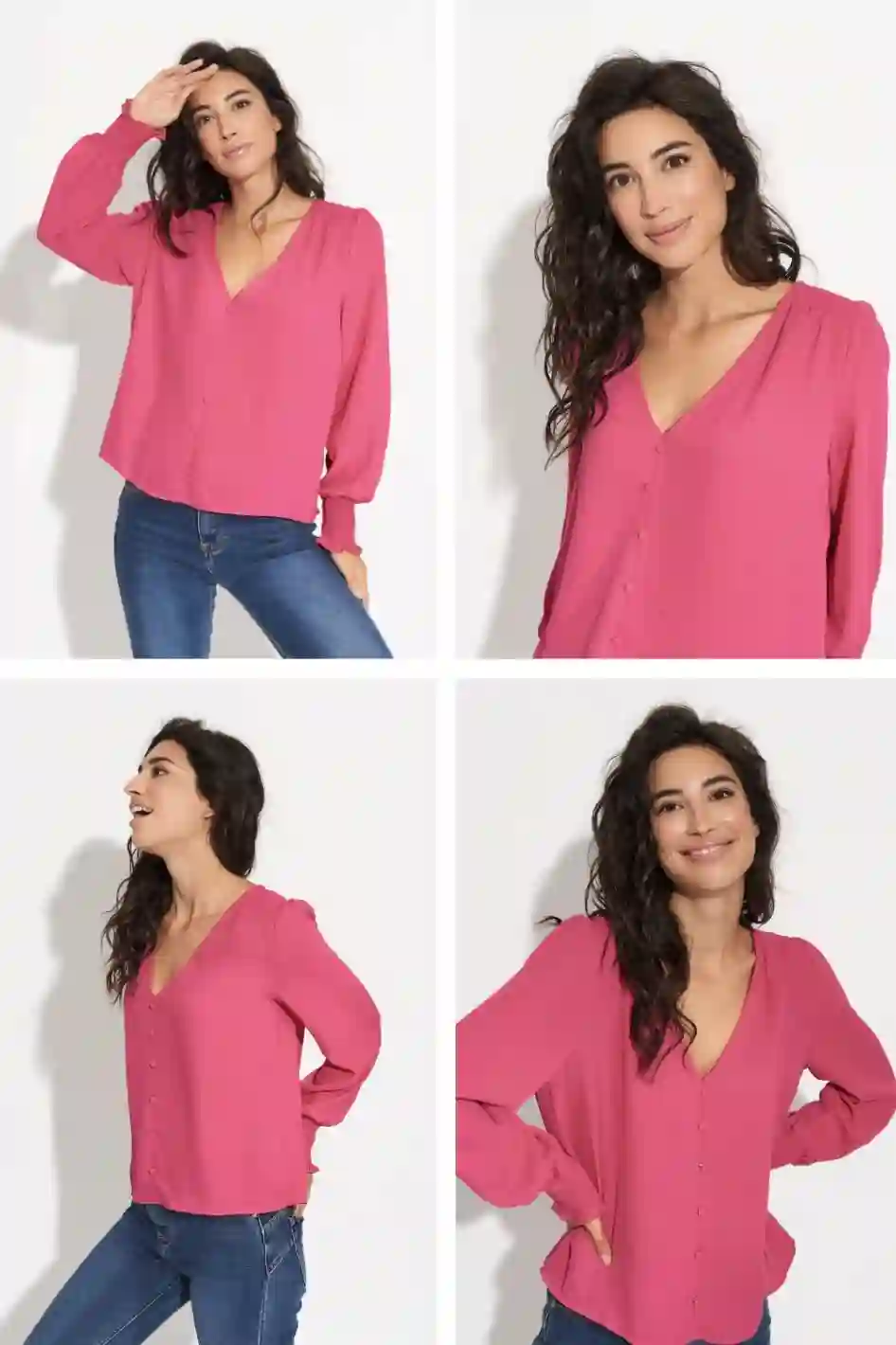 Blusa fucsia