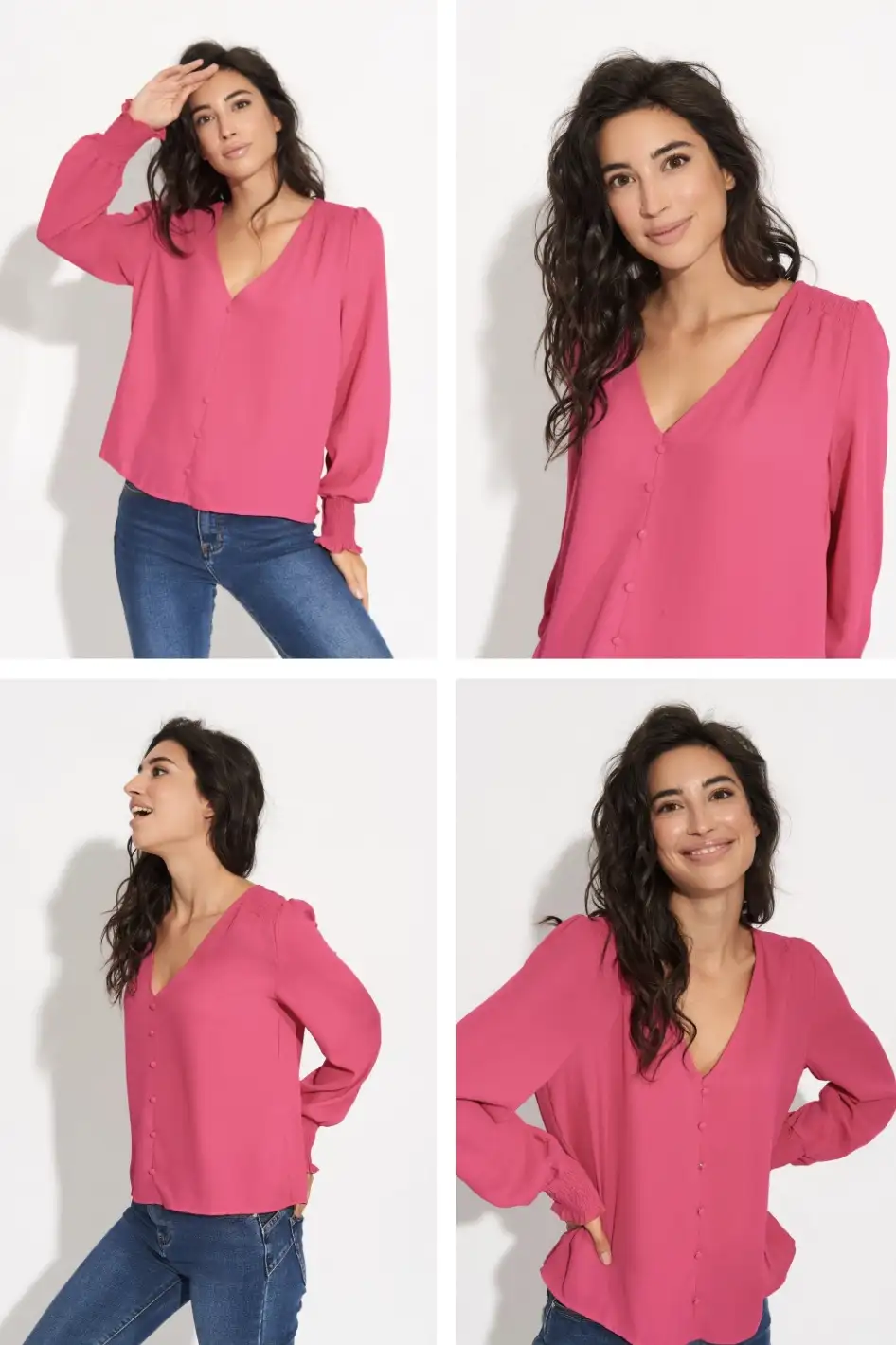 Blusa fucsia