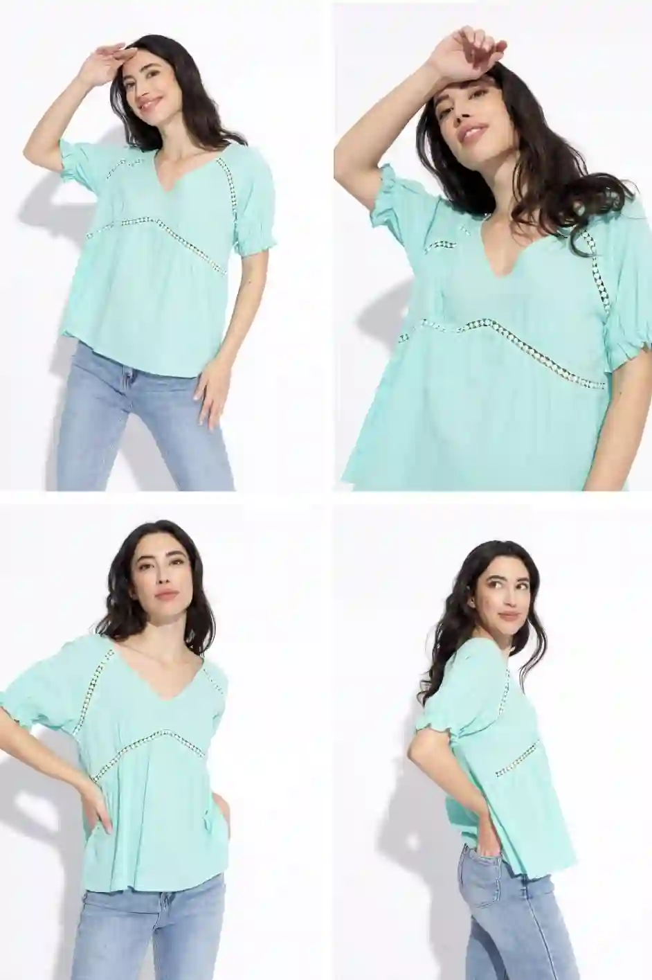 Blusa turquesa