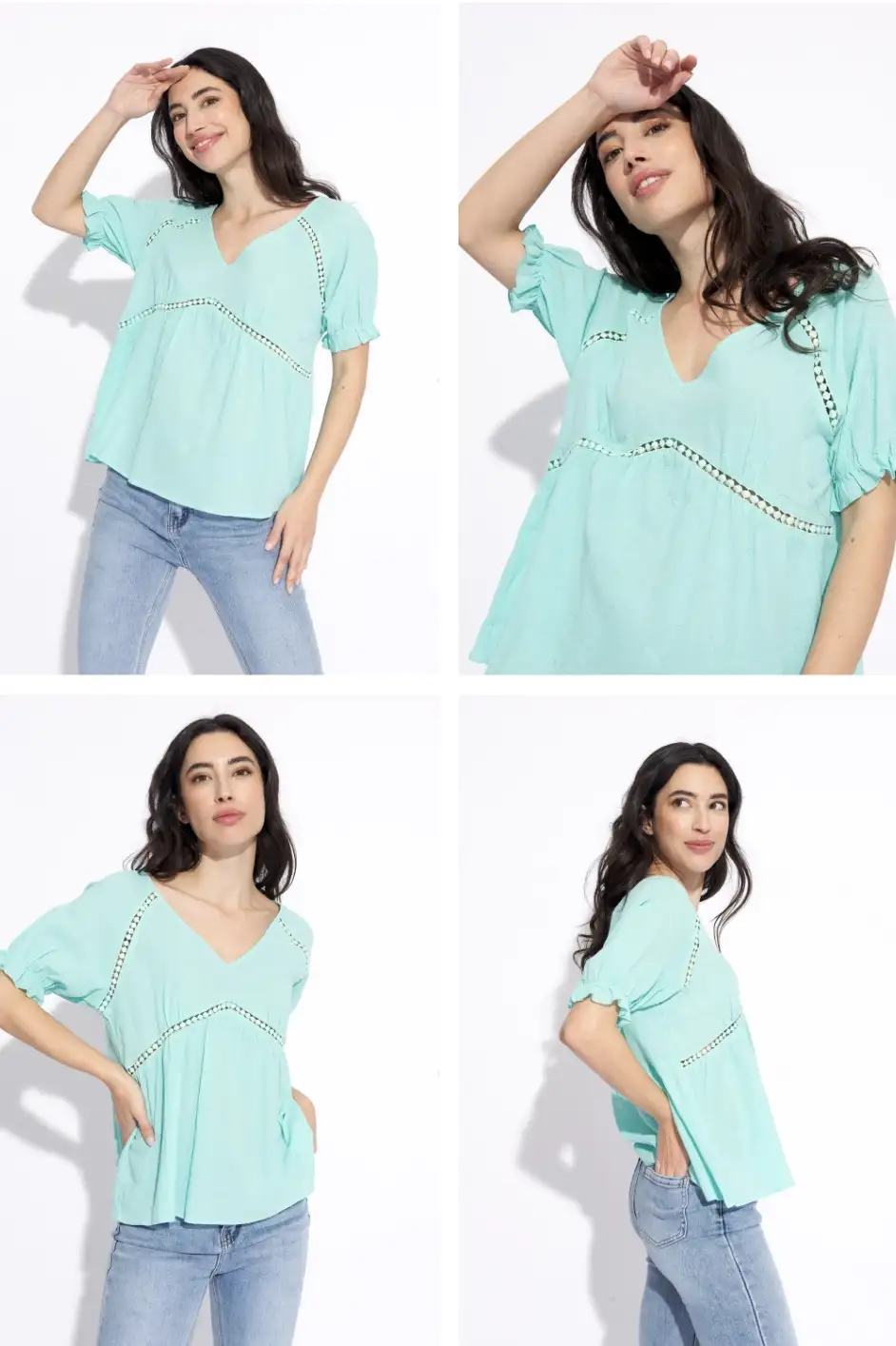 Blusa turquesa