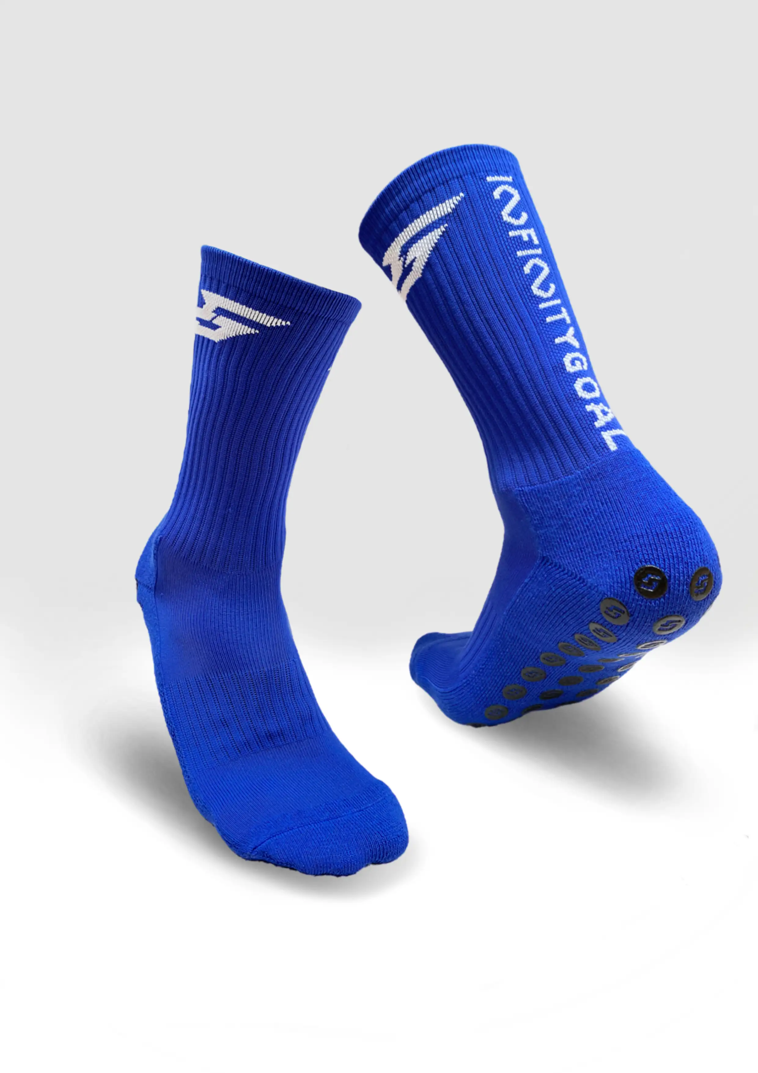 Electric Blue Non-Slip Sock - Image 4