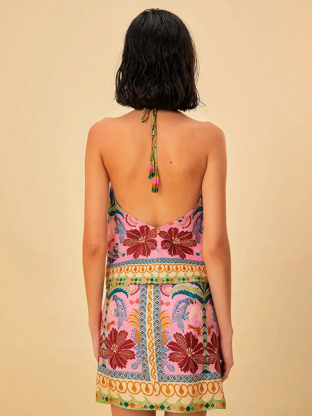 Blusa Bufanda Reina Frutas Rosa - Imagen 2