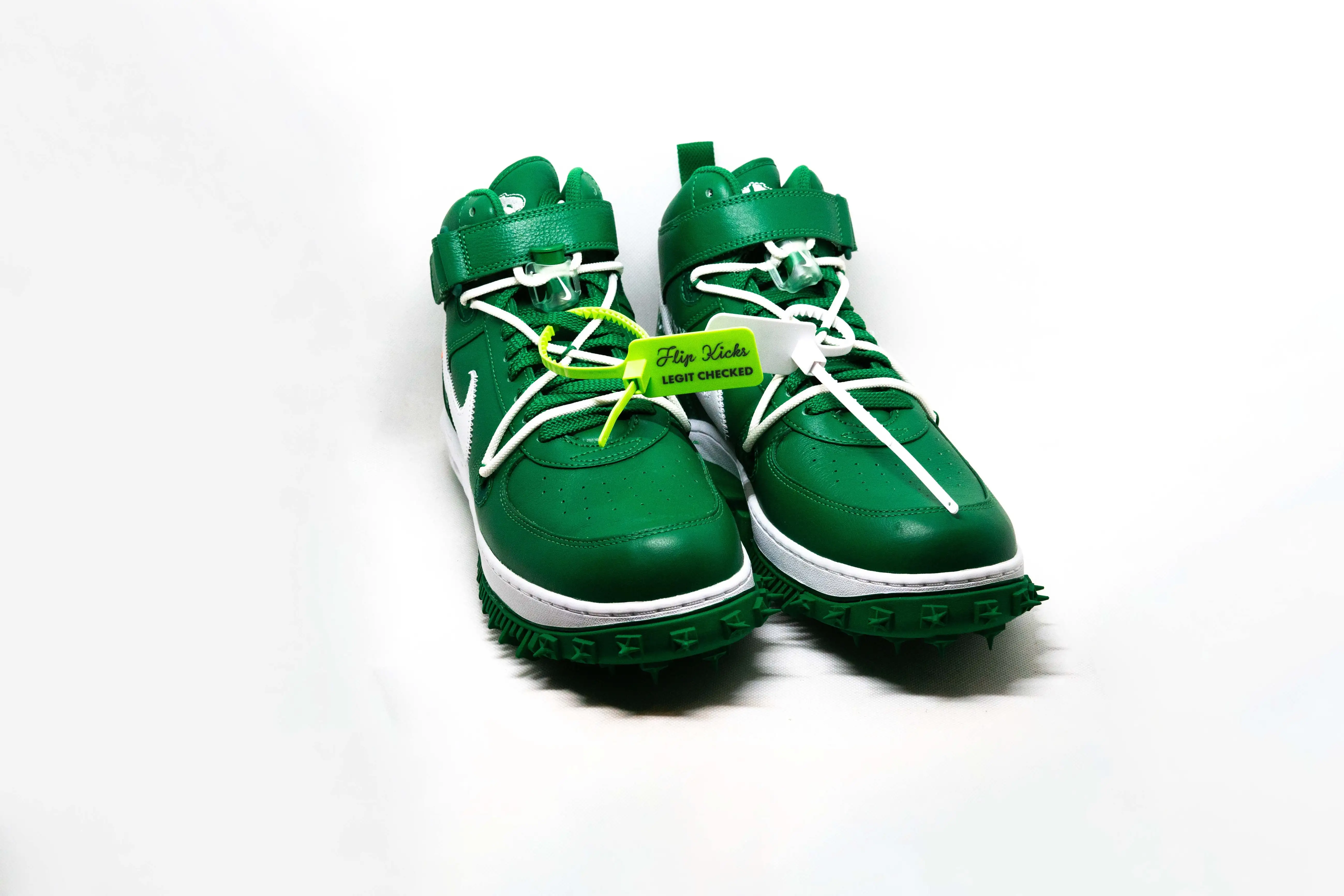 Air Force 1 Mid x OFF-WHITE VERDE PINO - Imagen 2